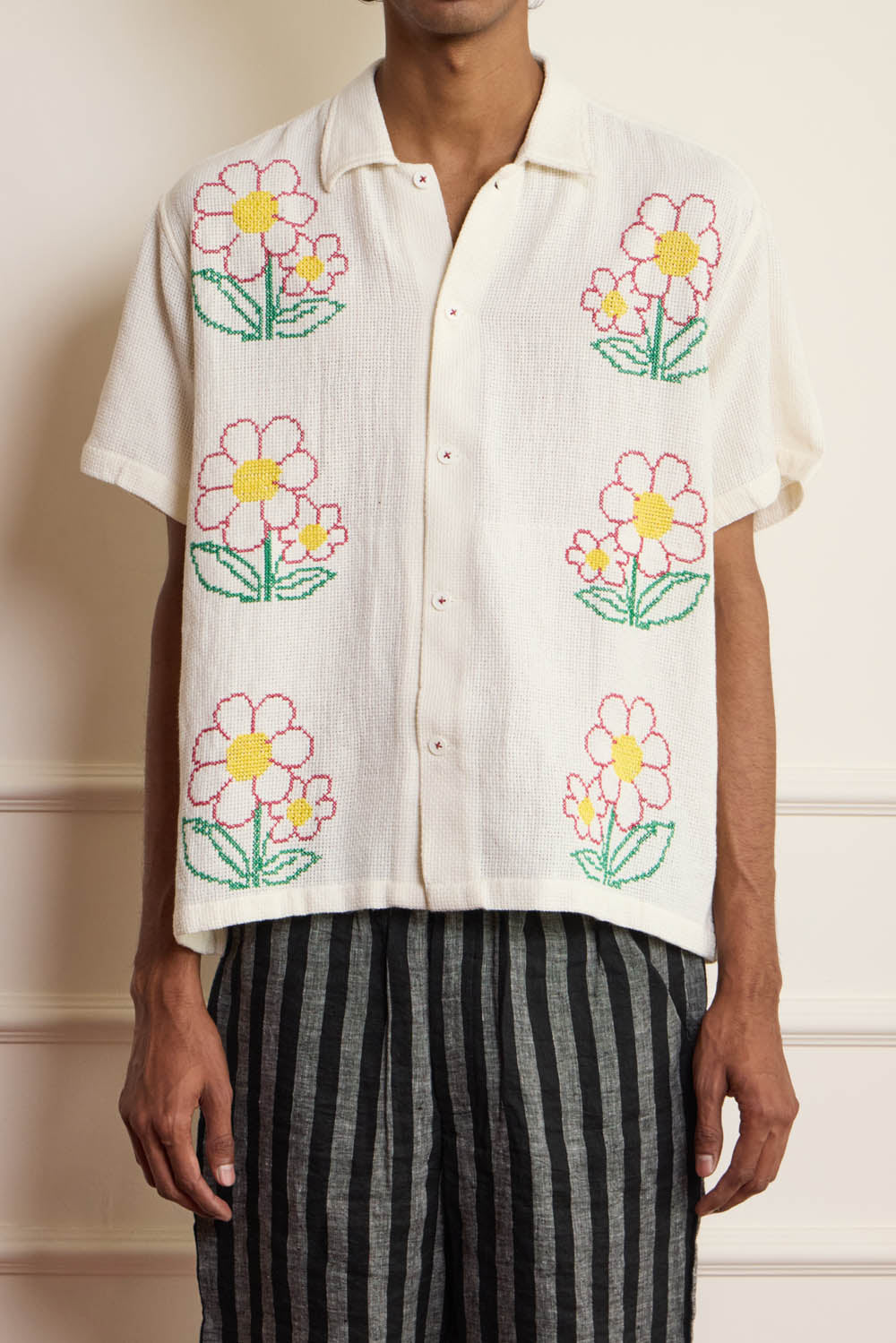 Cross Stitch Embroidered Shirt