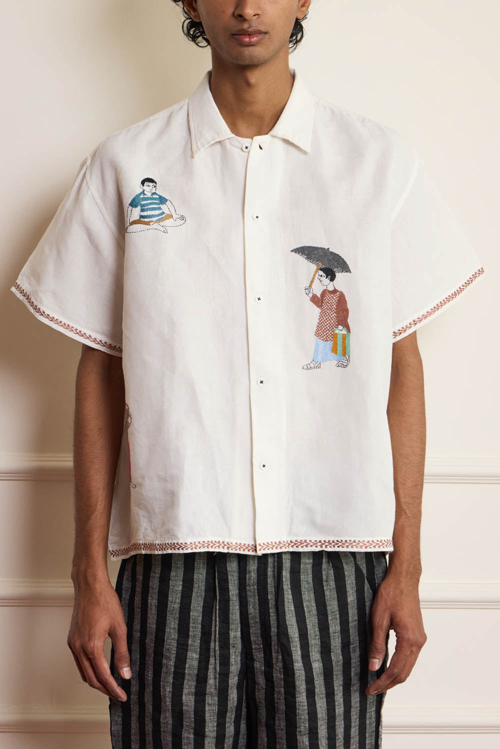 Kantha Embroidered Shirt