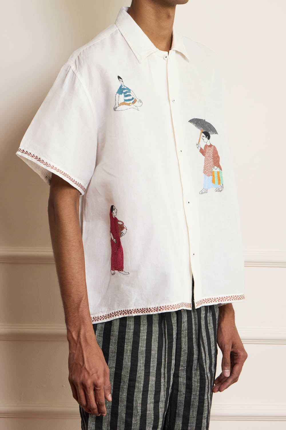 Kantha Embroidered Shirt