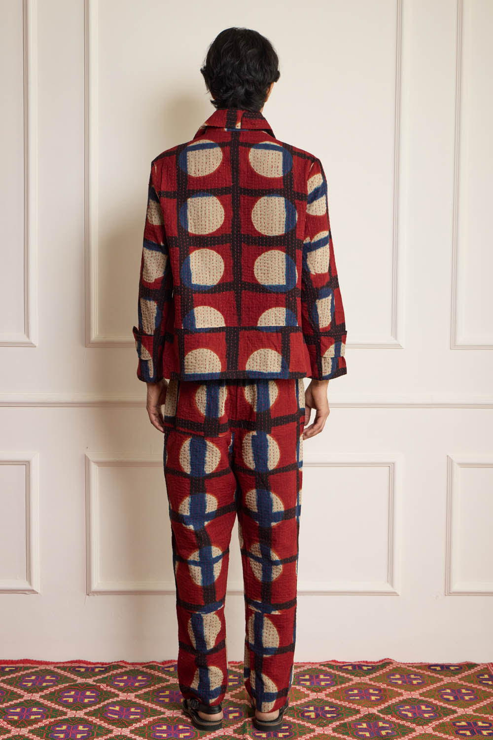 Clamp Dyed Kantha Trousers