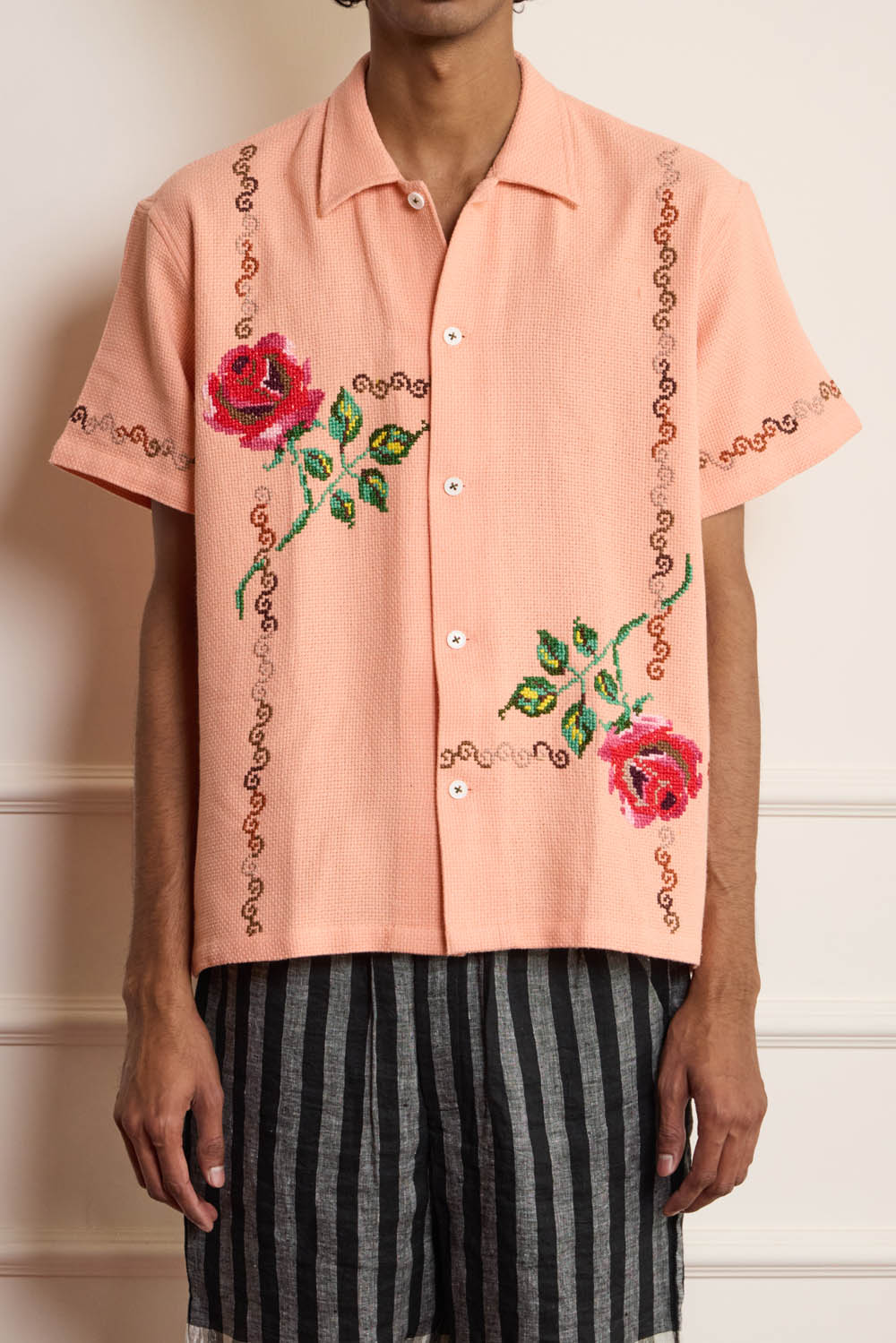 Cross Stitch Embroidered Shirt