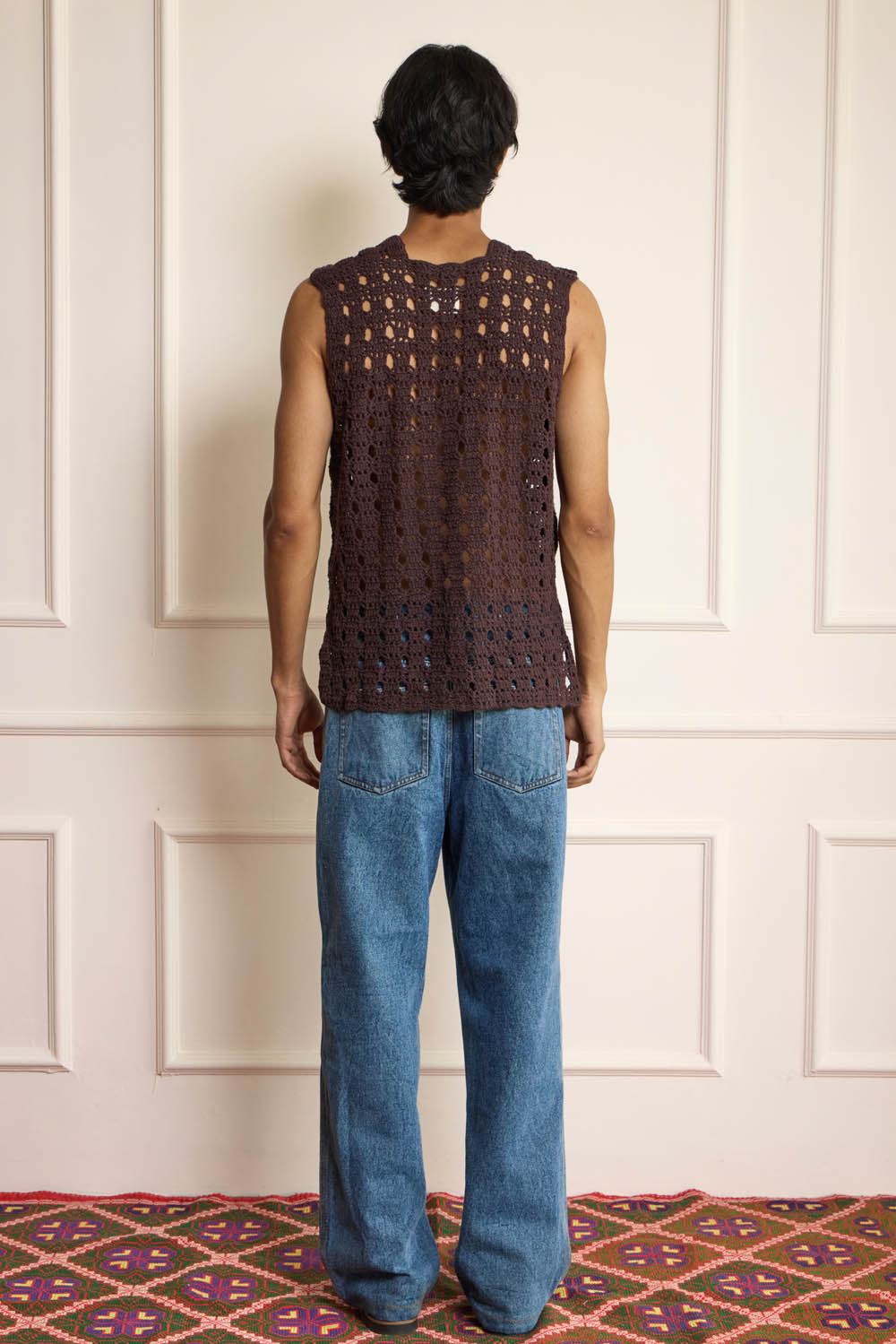 Crochet Brown Vest