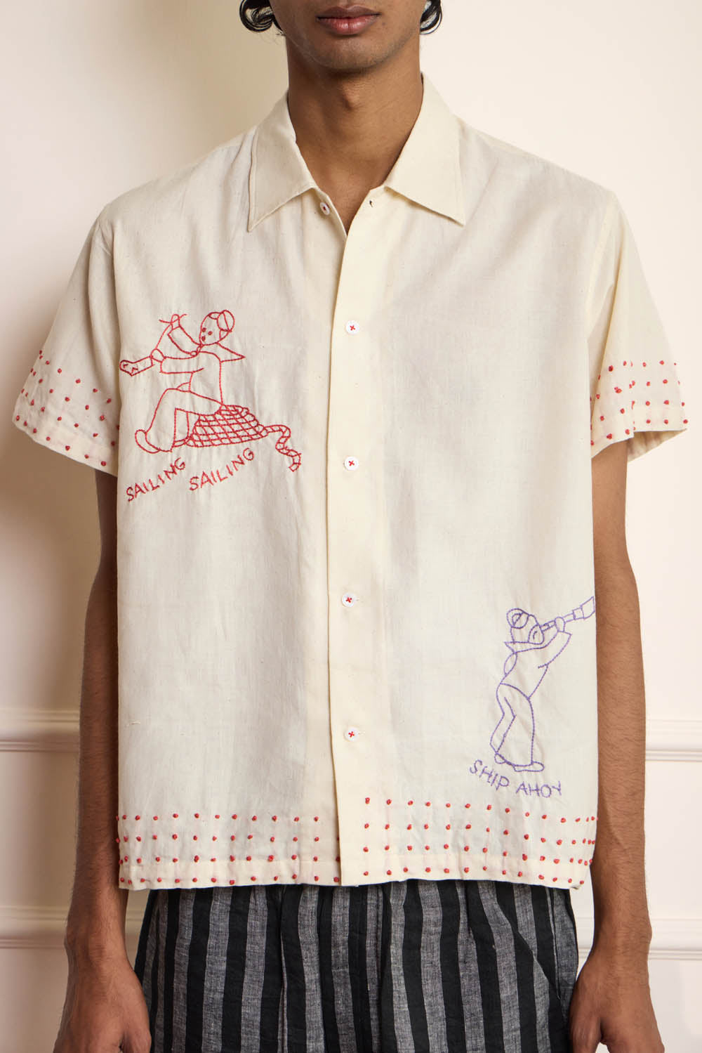 Sailing Embroidered Shirt