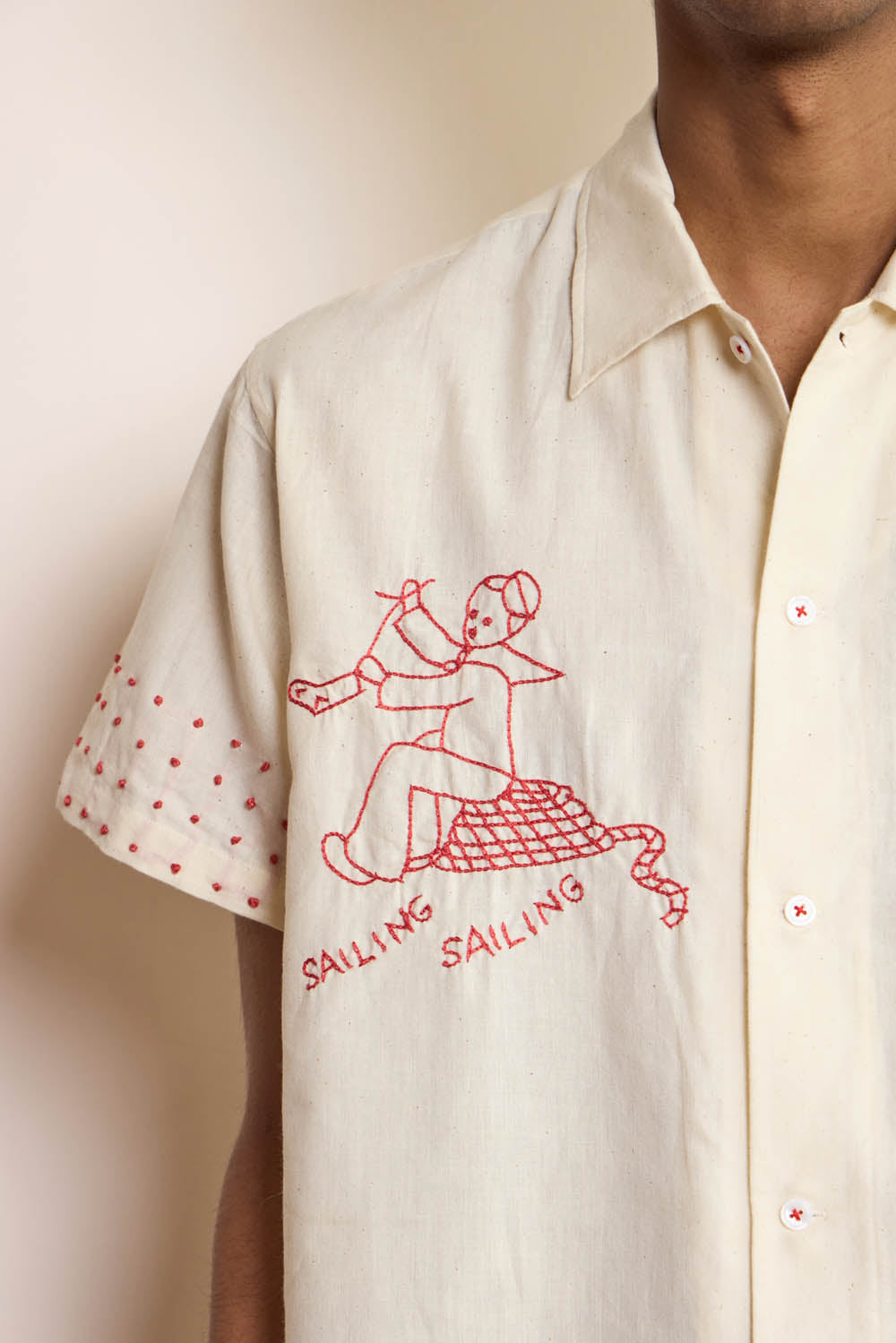 Sailing Embroidered Shirt
