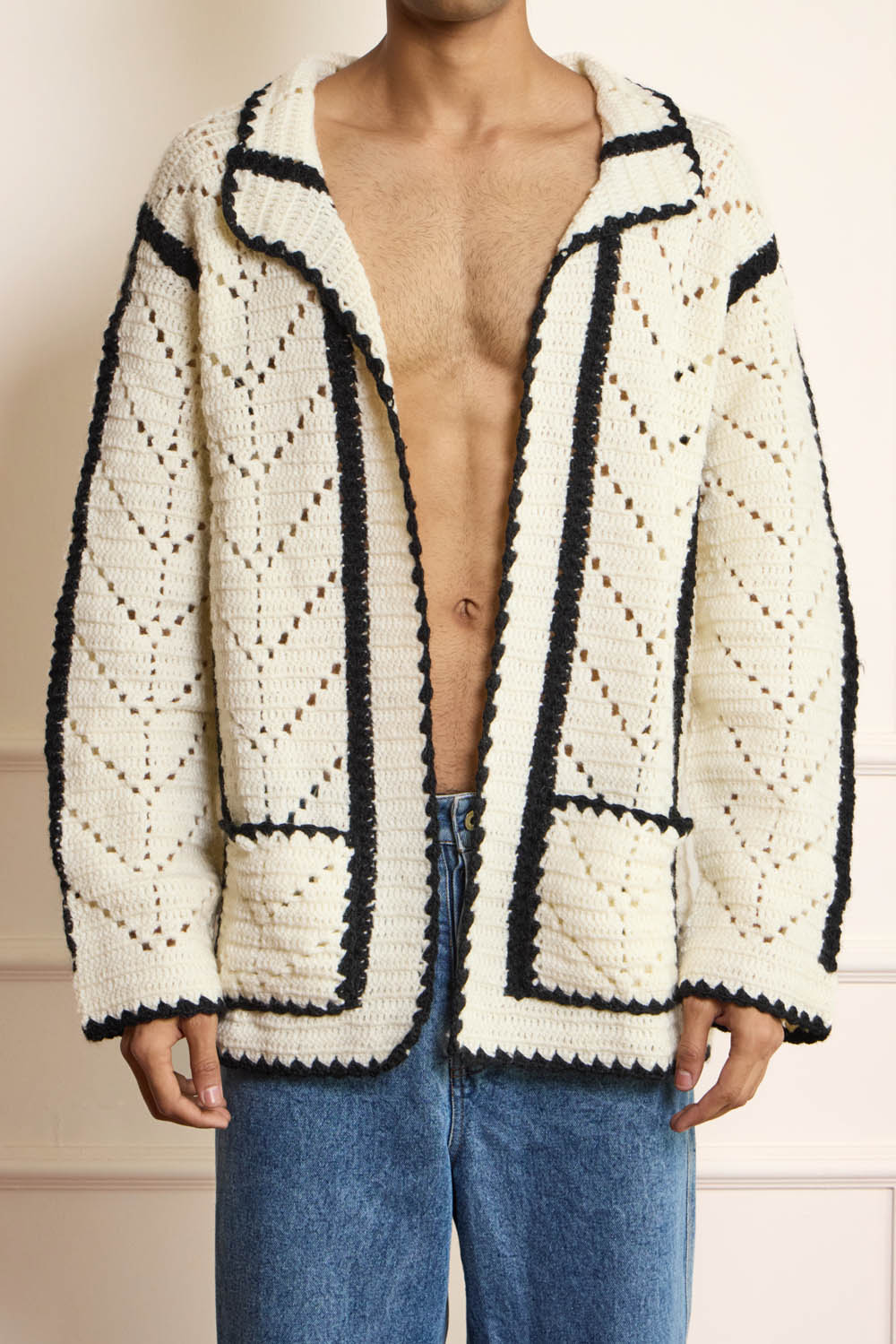 Crochet Open Cardigan