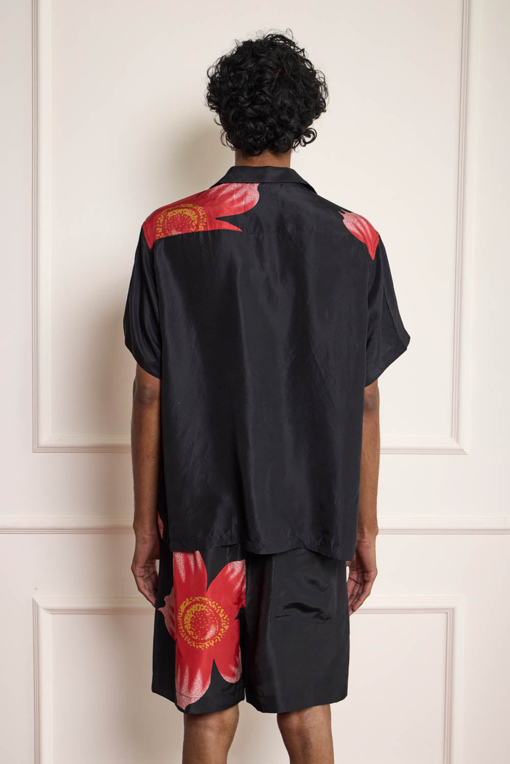 Floral Print Silk Shirt