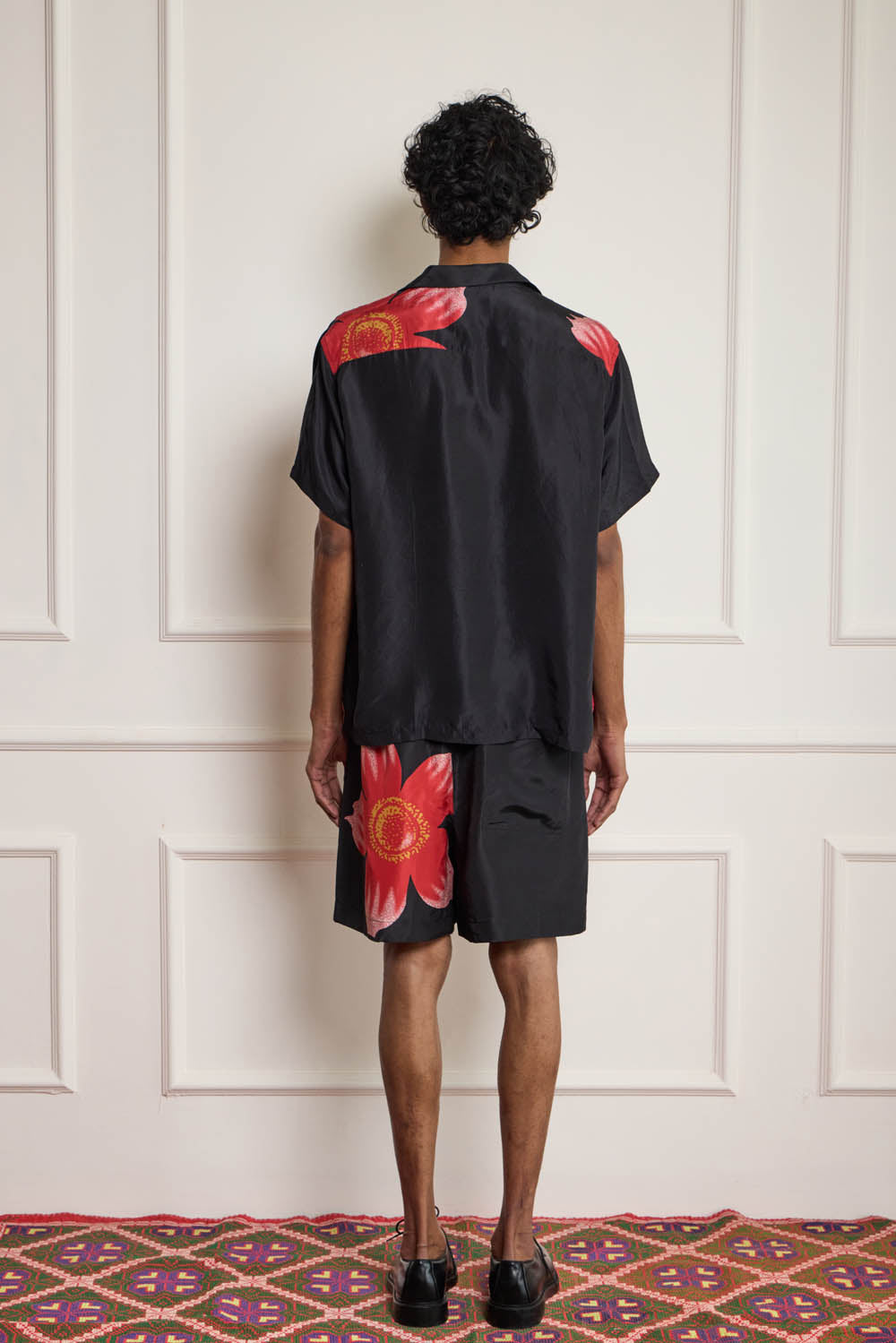 Floral Print Silk Shirt