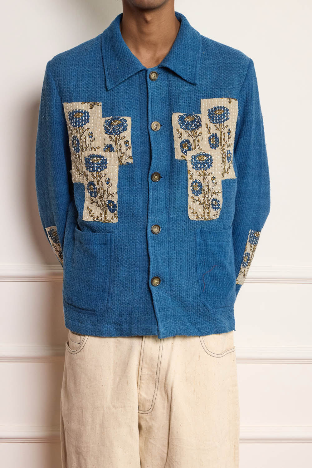 Patchwork Chore Jacket - Indigo