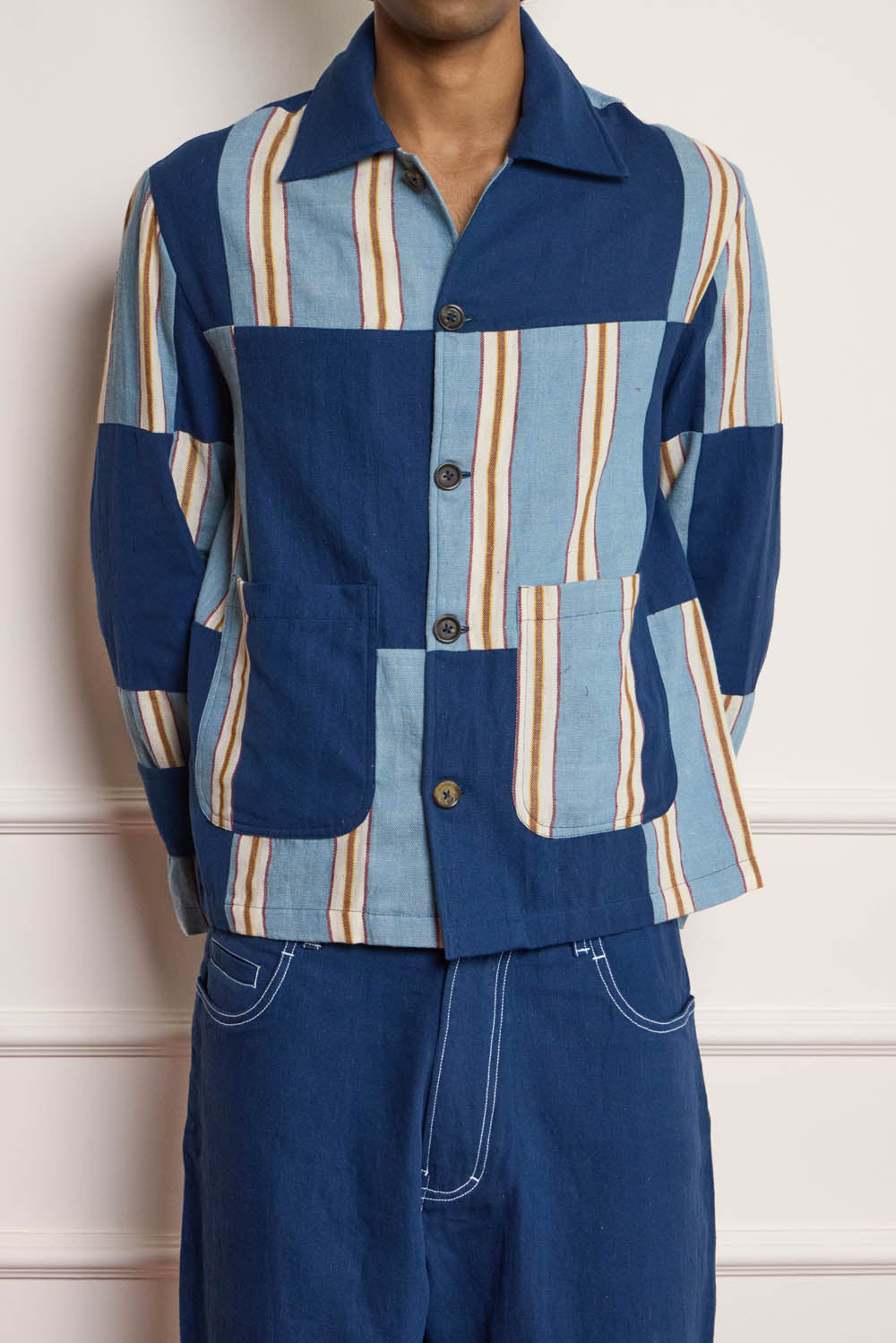 Indigo Patchwork Jacket