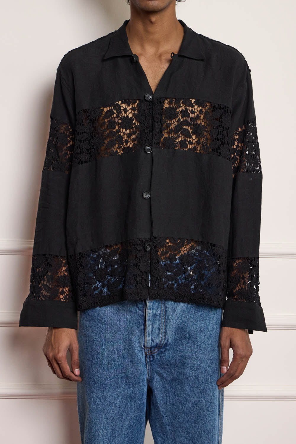 Lace Patchwork Shirt