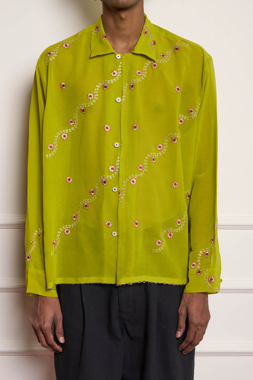 Silk Embroidered Shirt