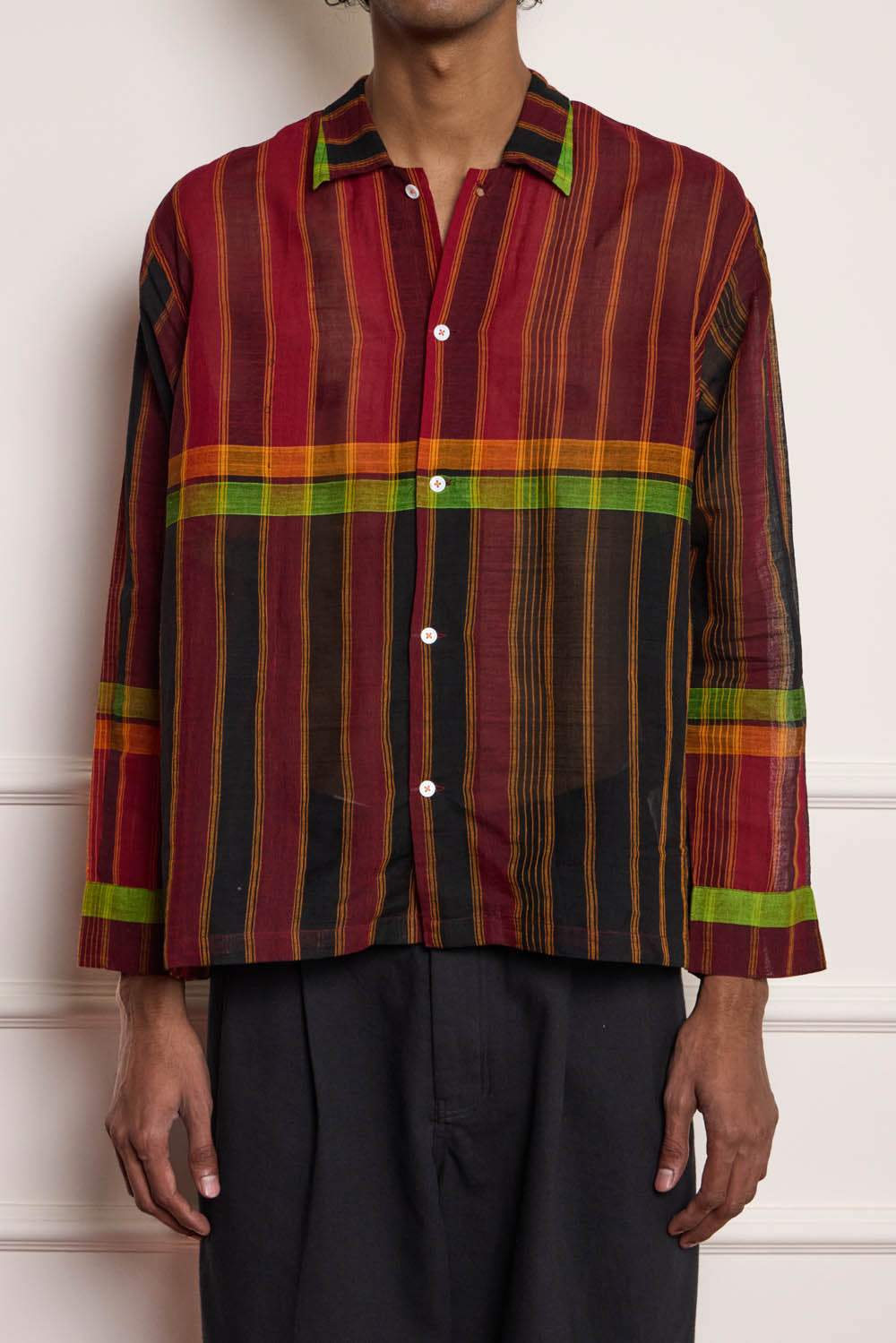 Handloom Scarf Shirt