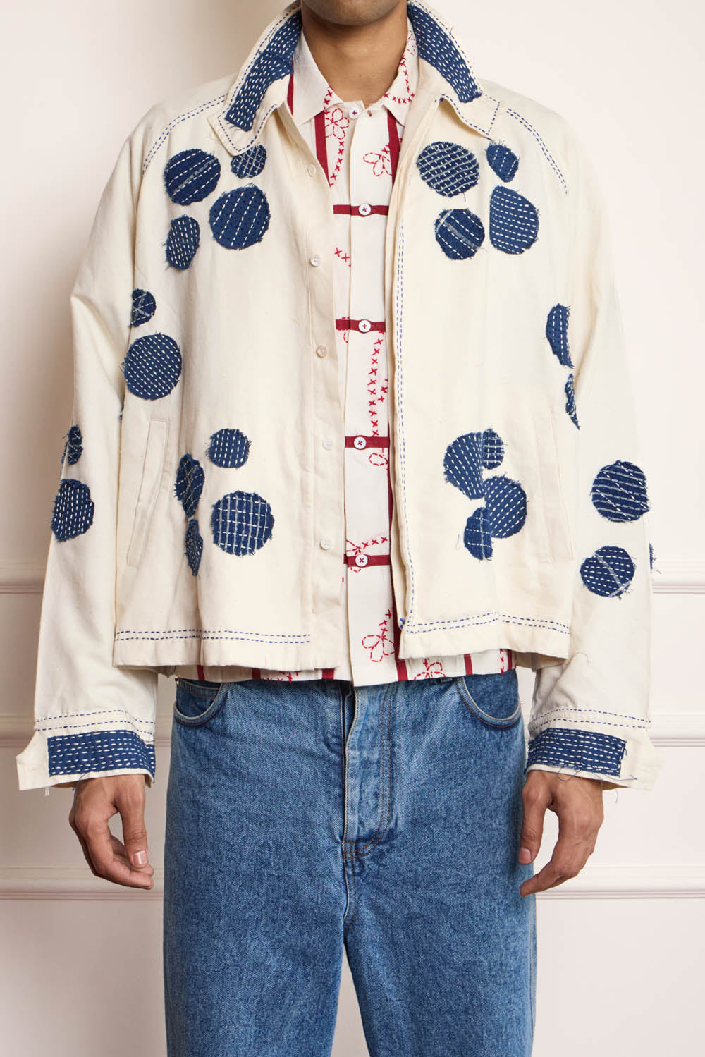 Applique Cropped Jacket
