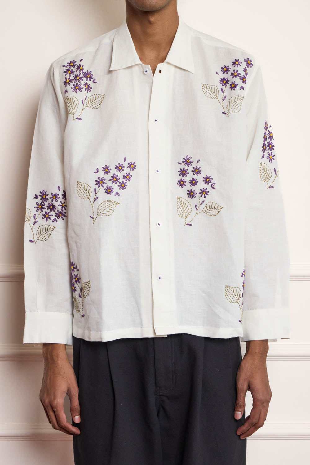 Grapes Embroidered Shirt