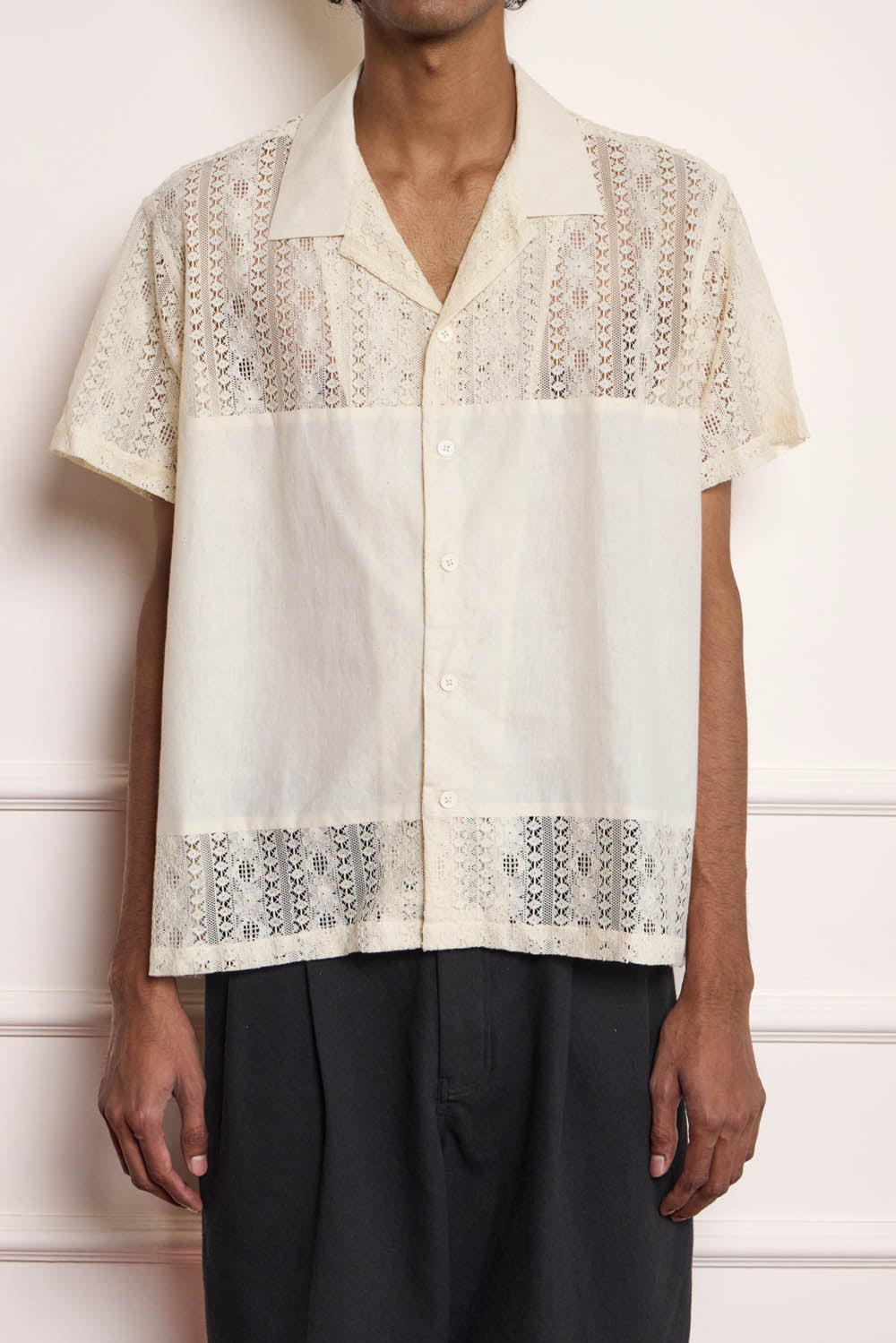 Lace Patchwork Shirt