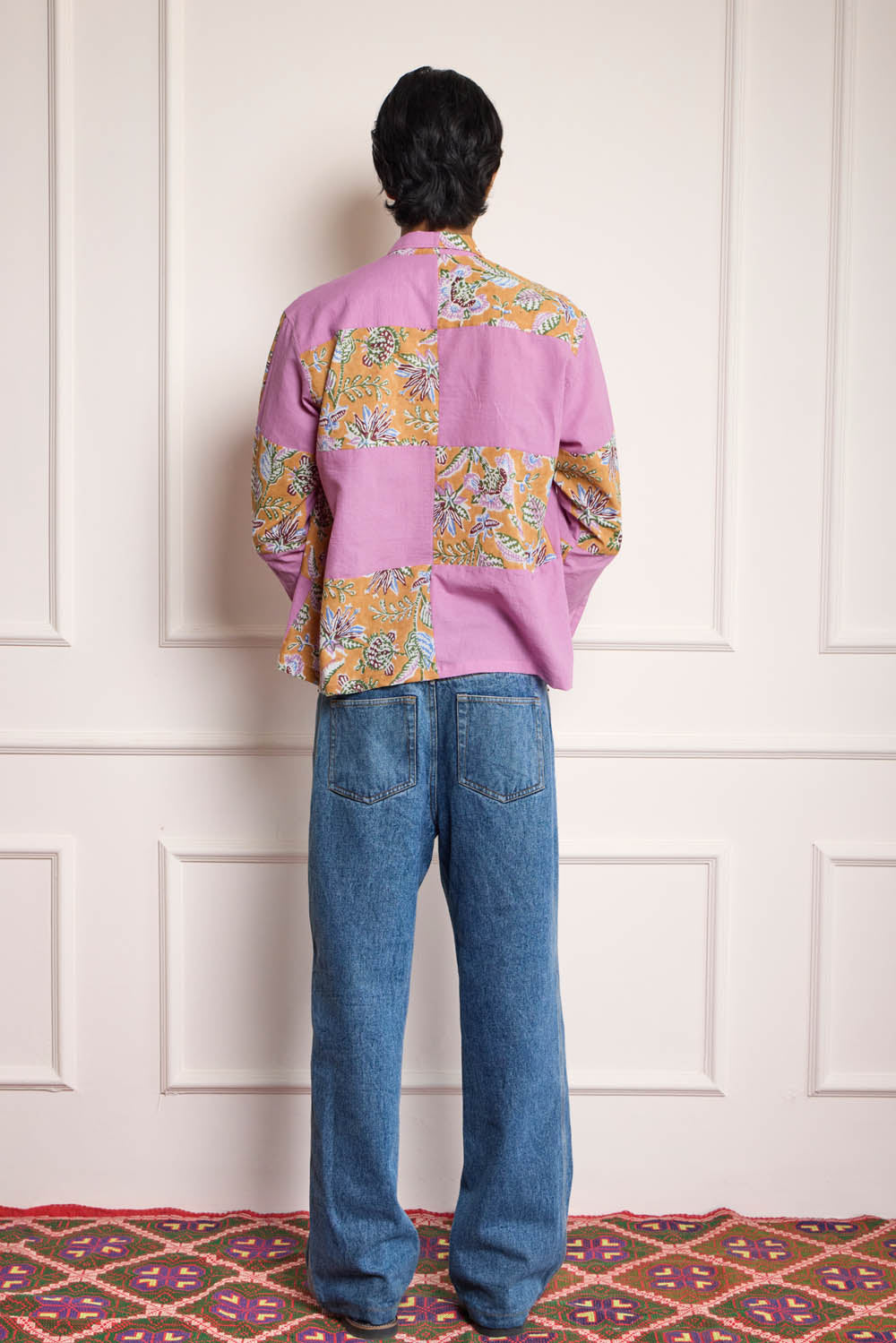 Block Printed Patchwork Shirt