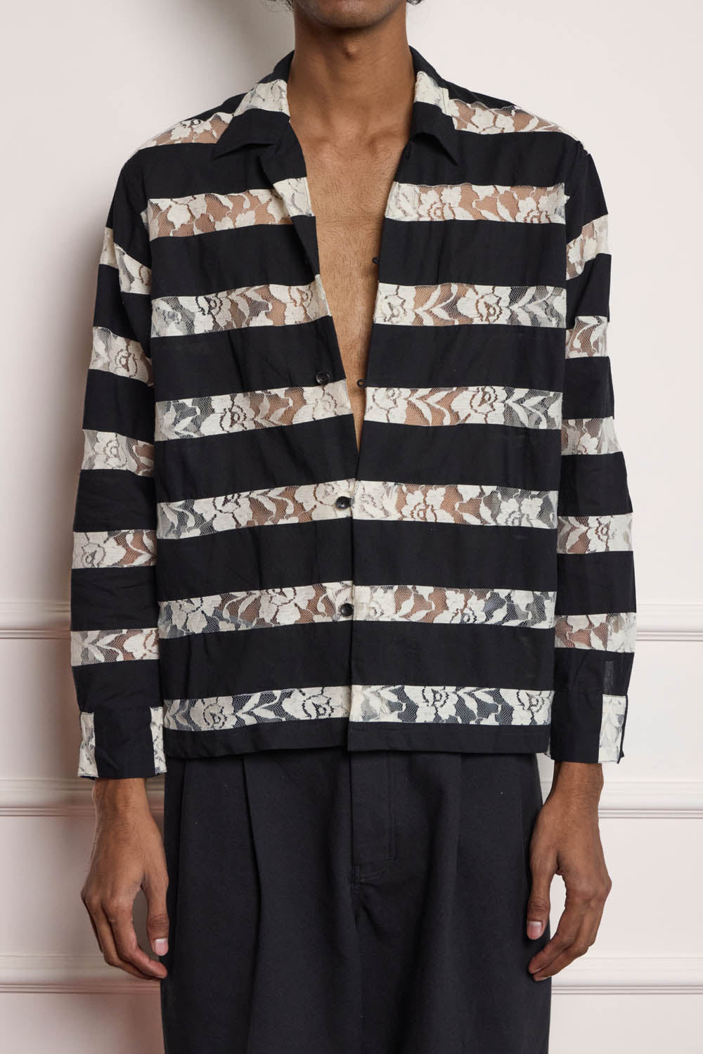 Lace Patchwork Shirt