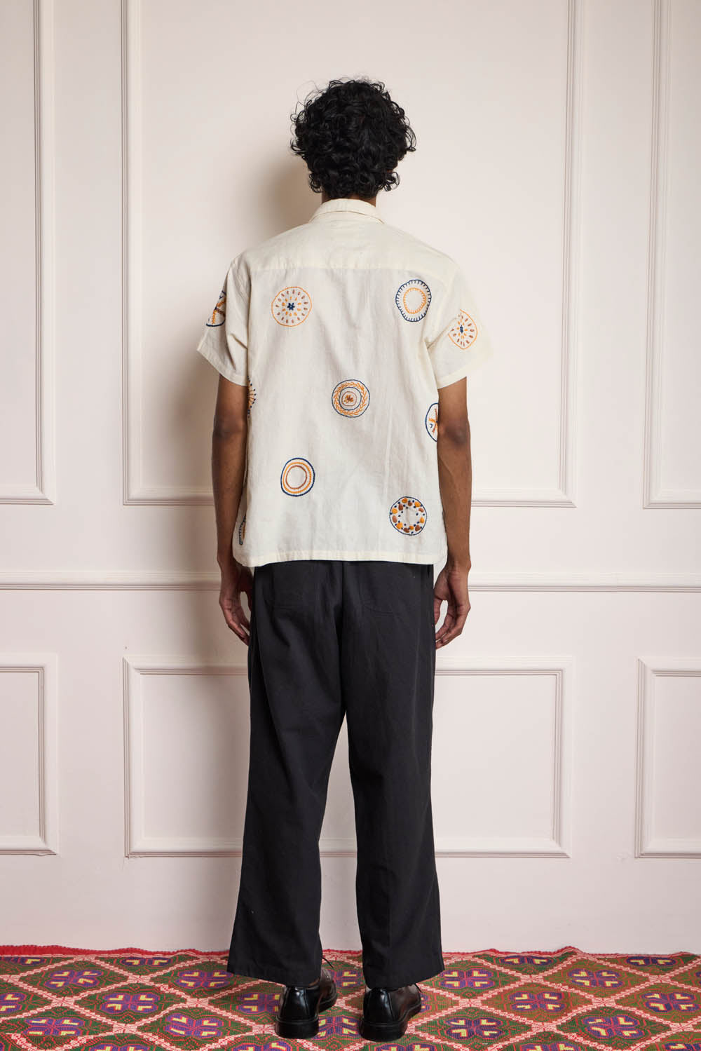 Khadi Embroidered Shirt