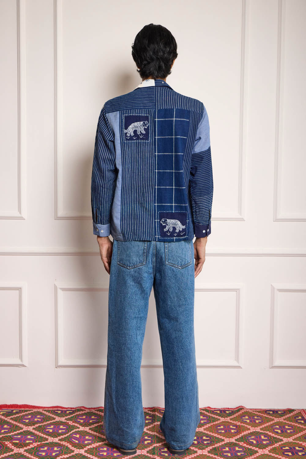 Indigo Patchwork Shirt