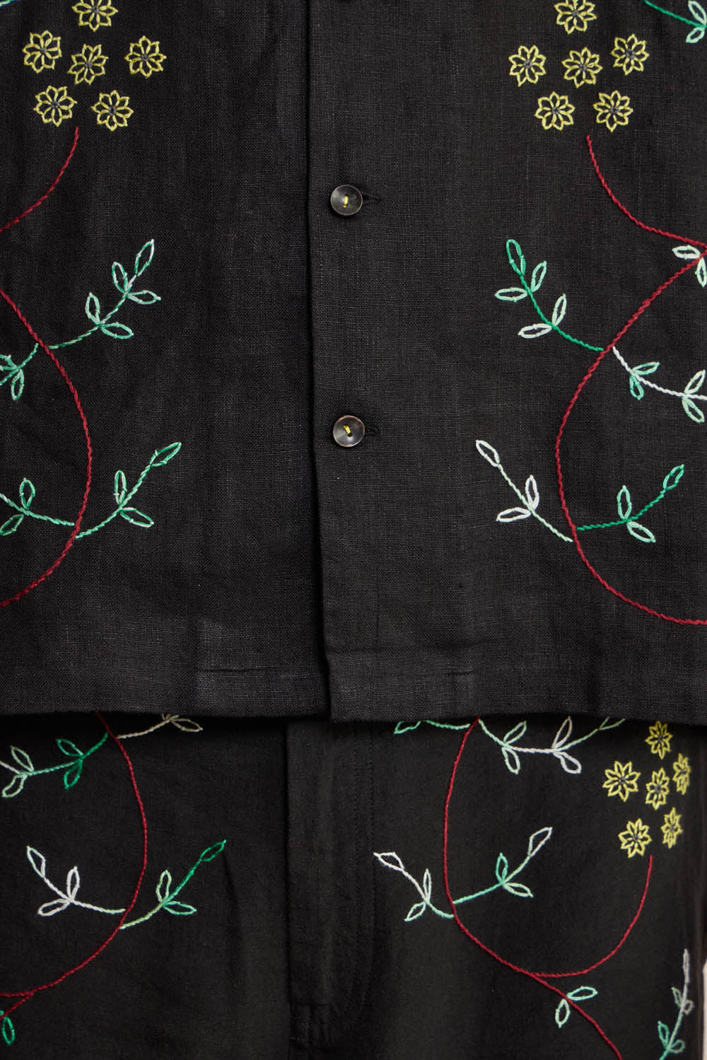 Floral Embroidered Shirt
