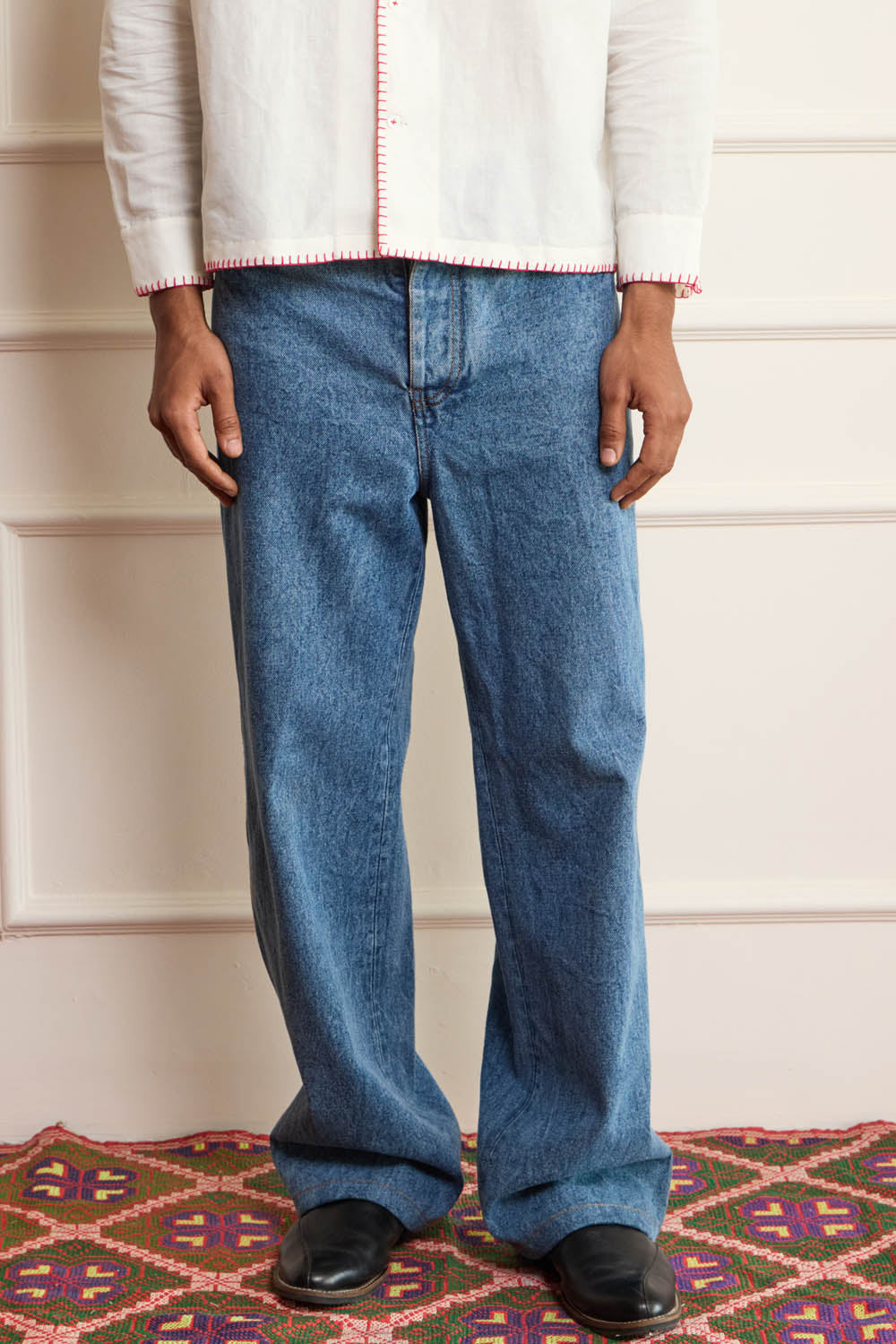 Wide Leg Denim Jeans