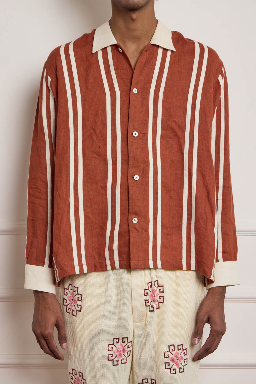 Applique Stripes Shirt