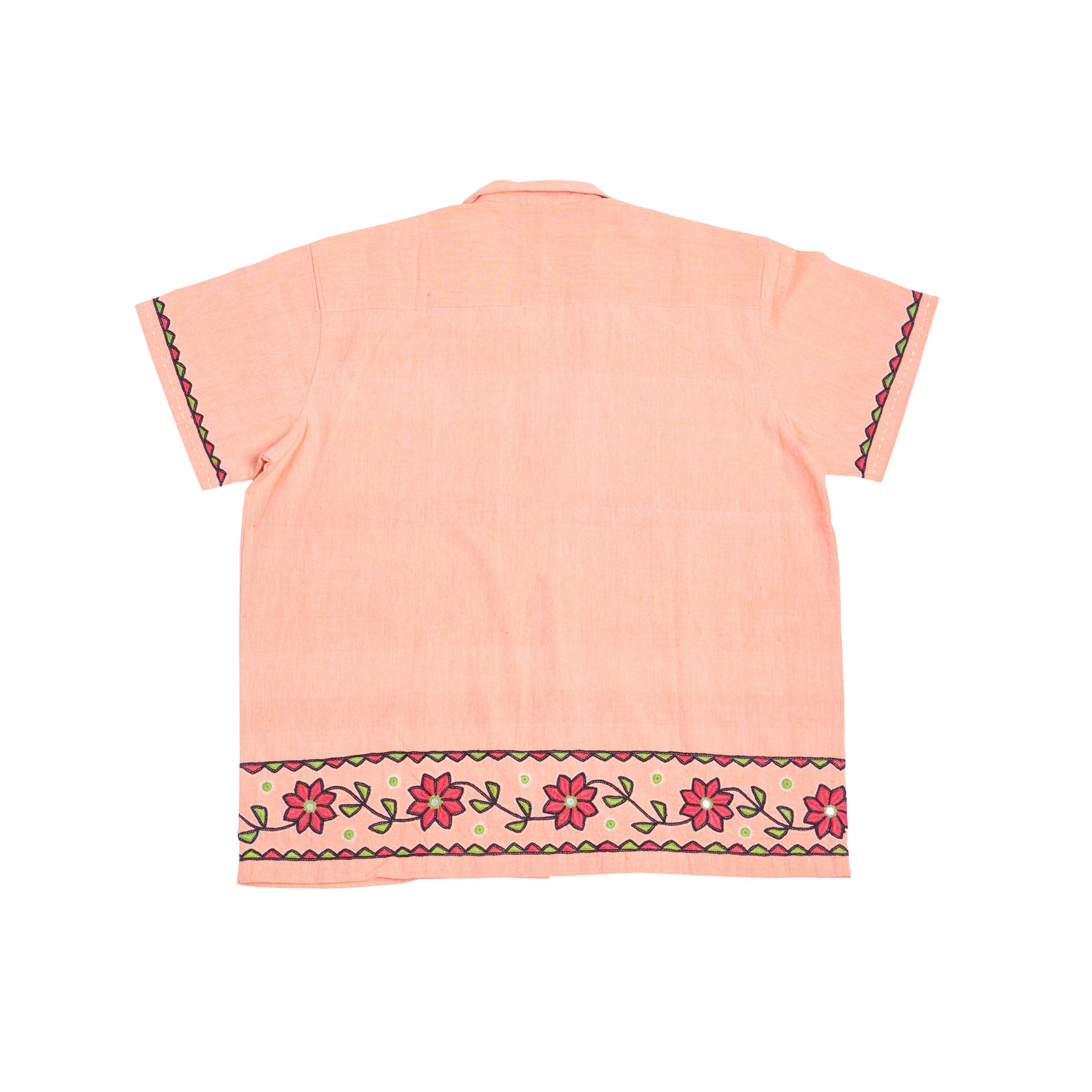 Kutchi Embroidered Shirt- Short Sleeve