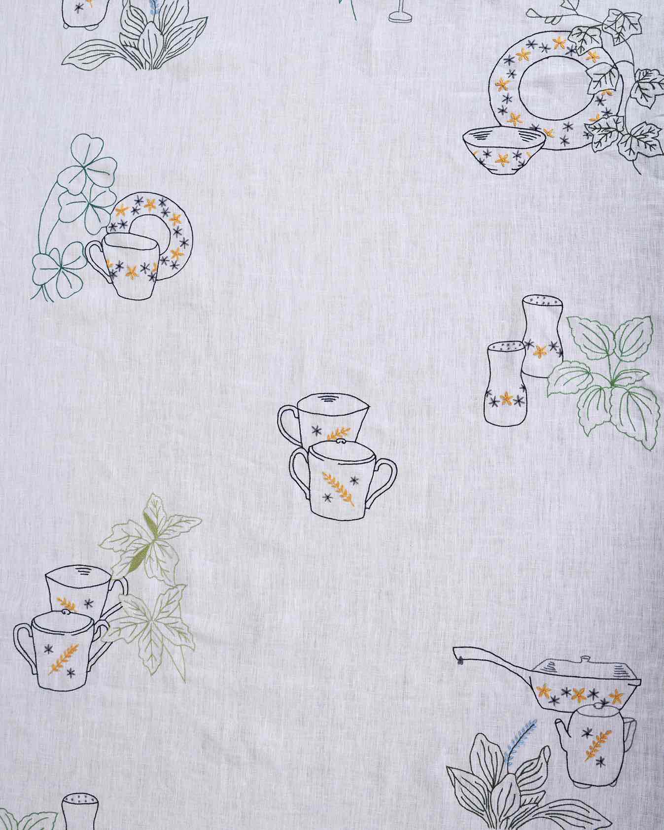 Vintage Embroidered Tablecloth