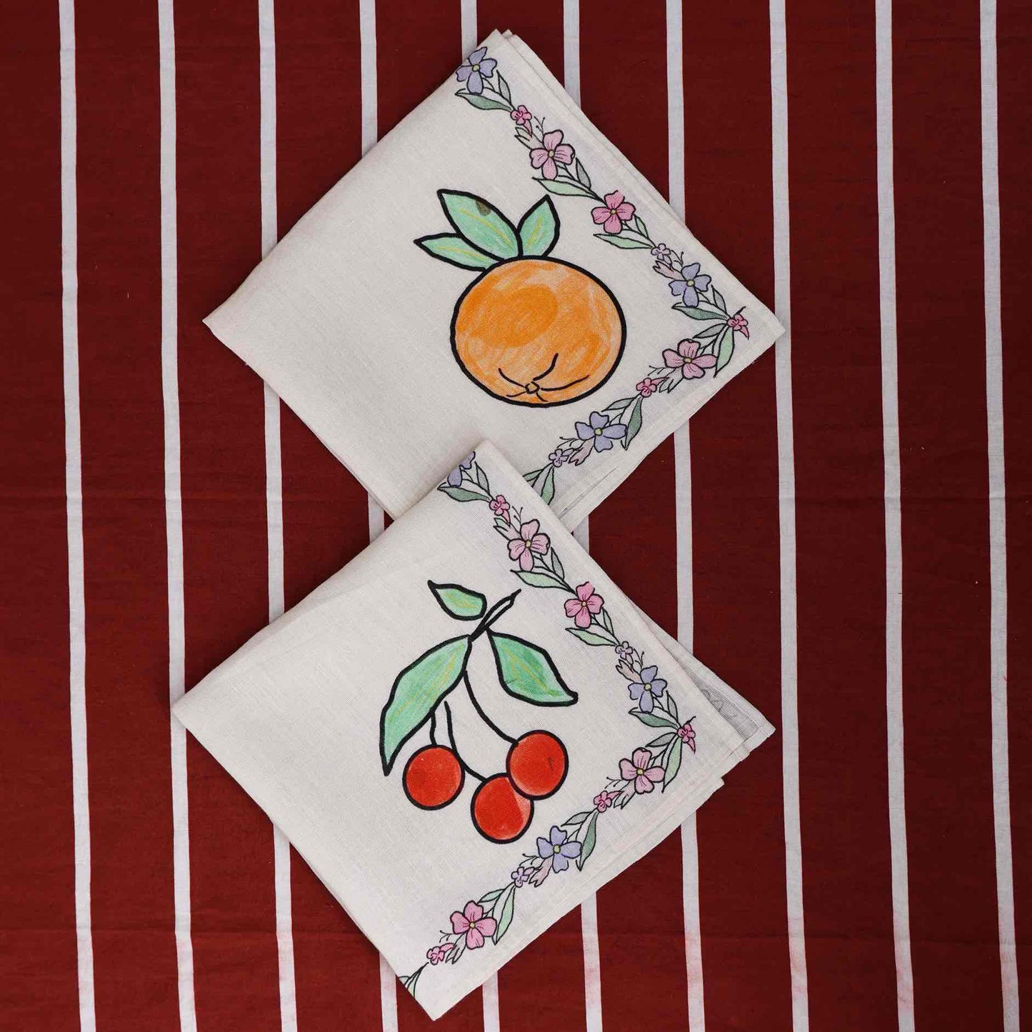 Fruit Printed Table Napkin