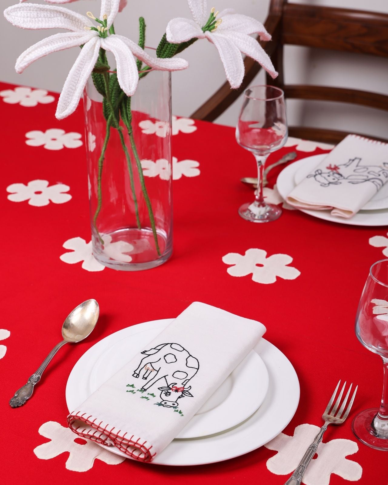 Cloud Applique Tablecloth