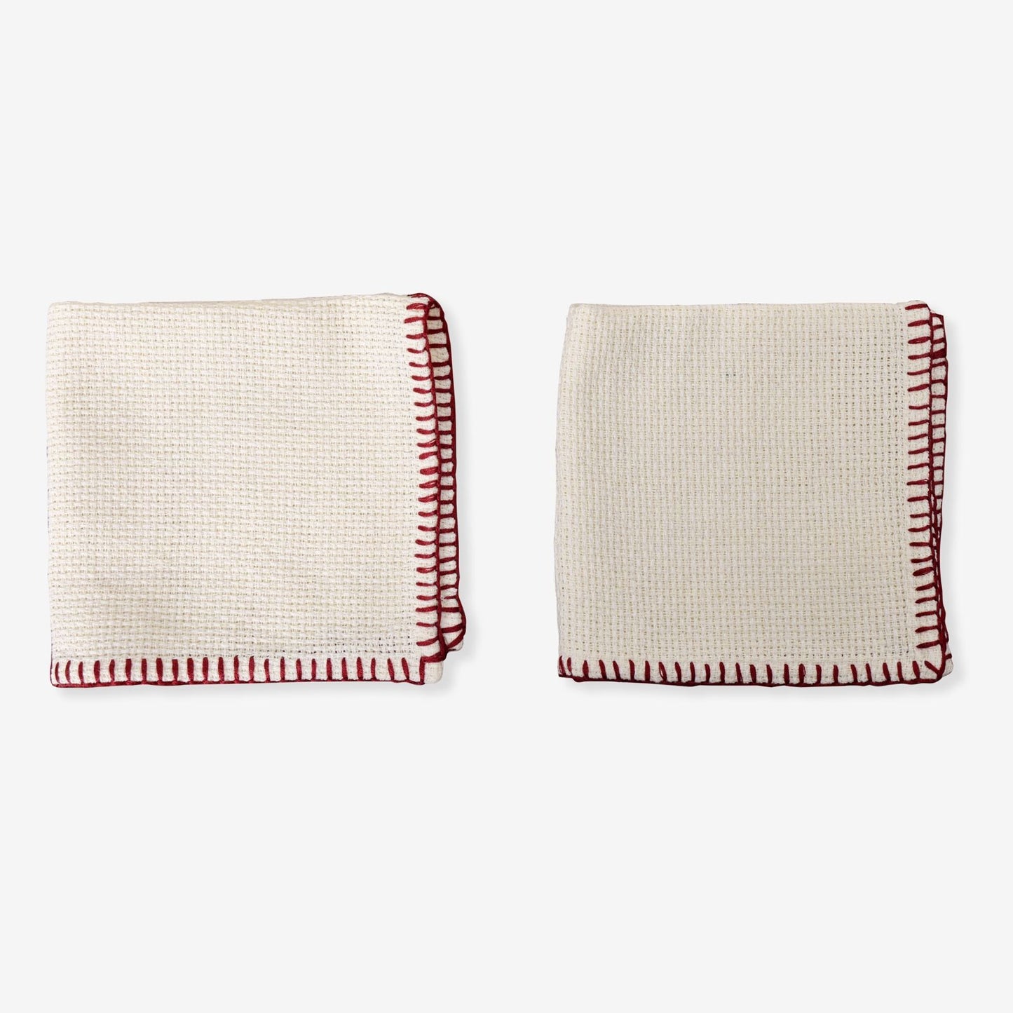 Blanket Stitch Embroidered Table Napkin