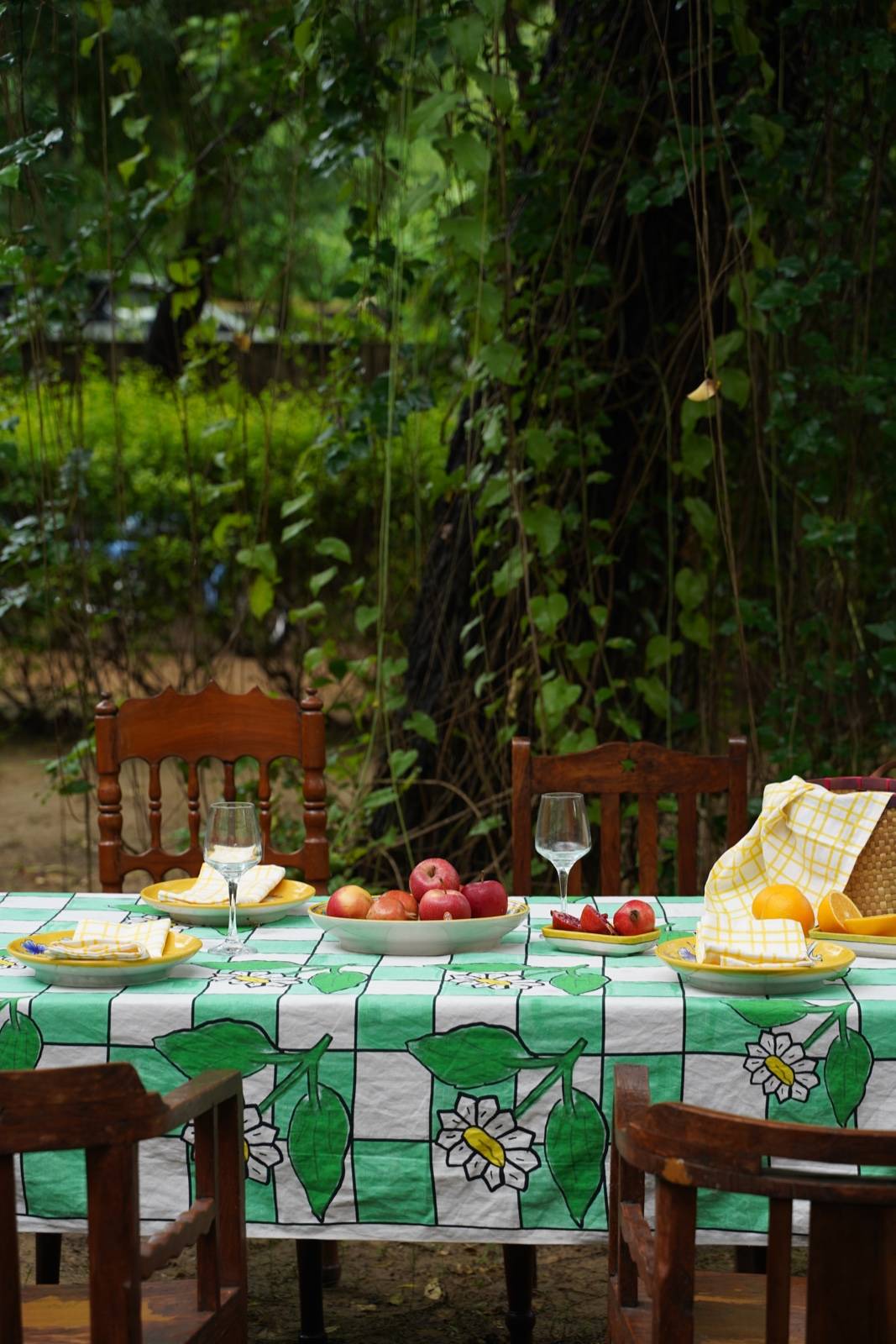 Garden Tile Tablecloth