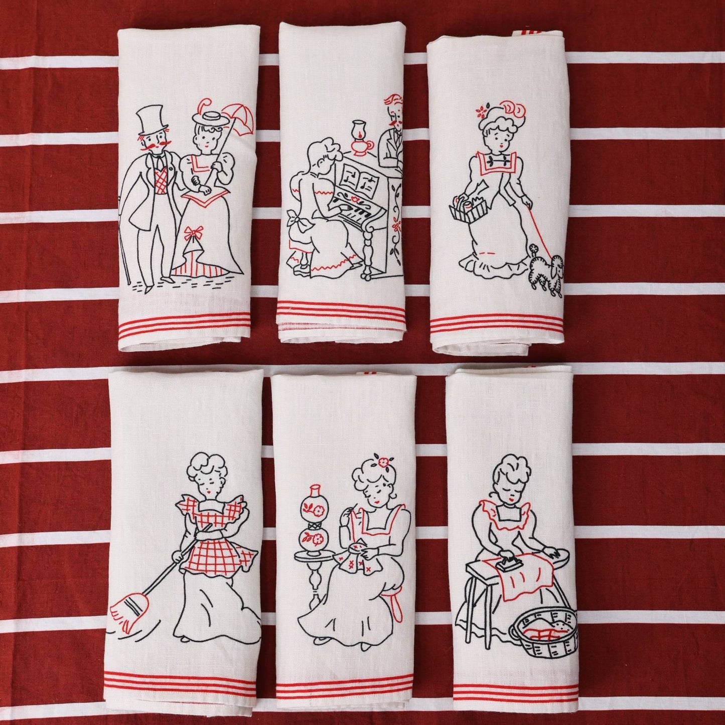 Antique Dainty Printed Table Napkin