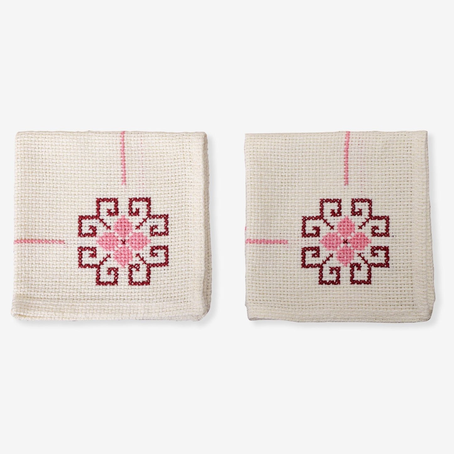 Cross Stitch Embroidered Table Napkin