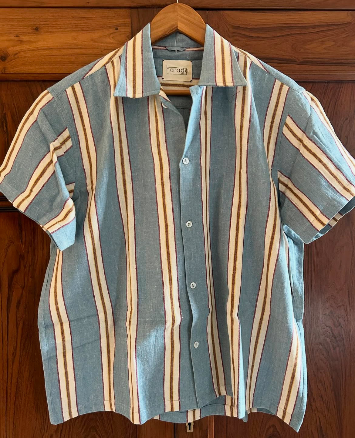 Chambray stripe shirt