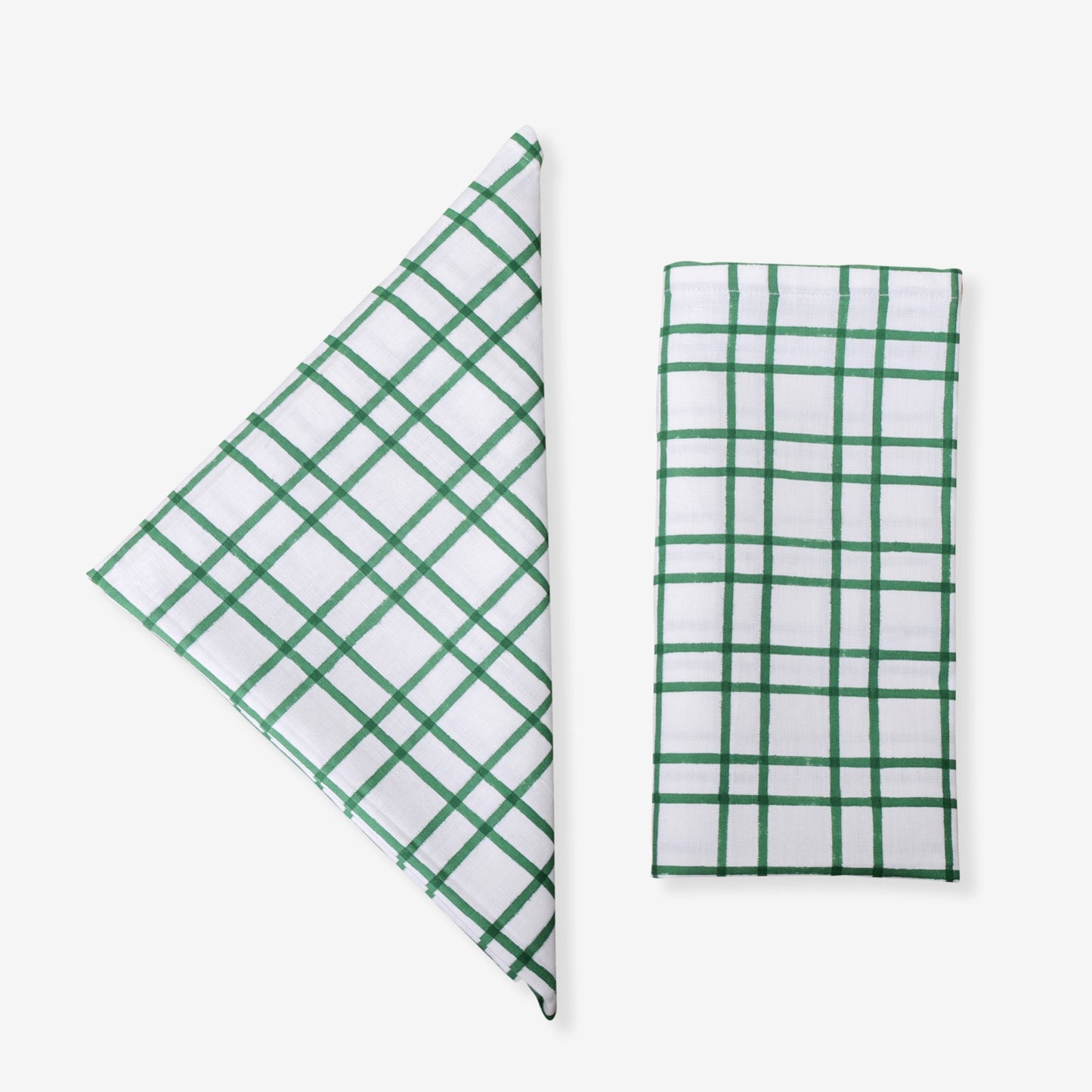 Block Printed Napkin - Green