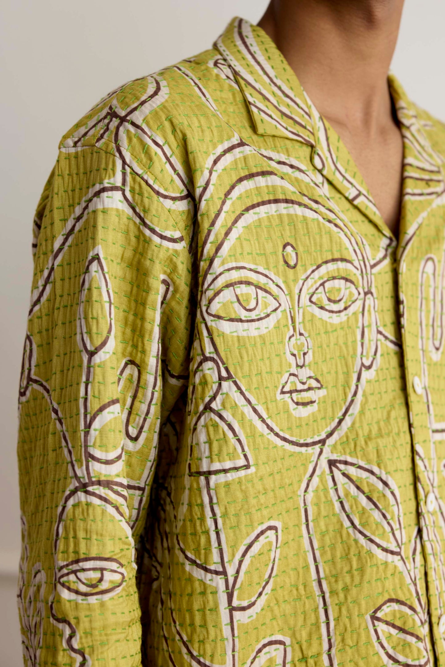 Kantha Silk Overshirt