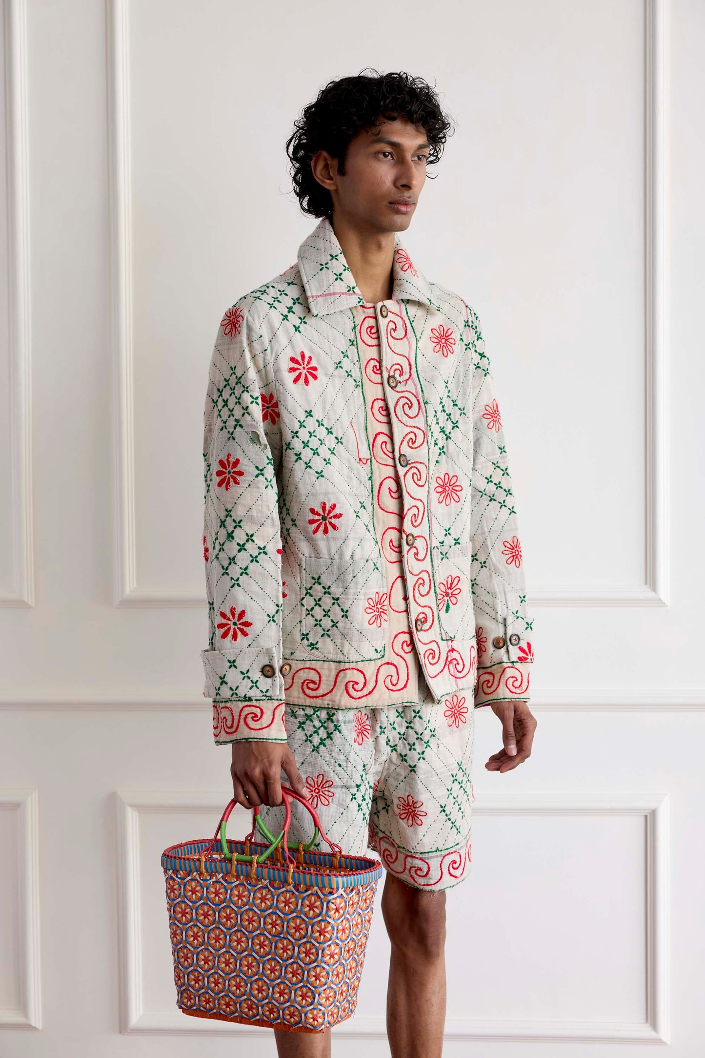 Kantha Embroidery Jacket