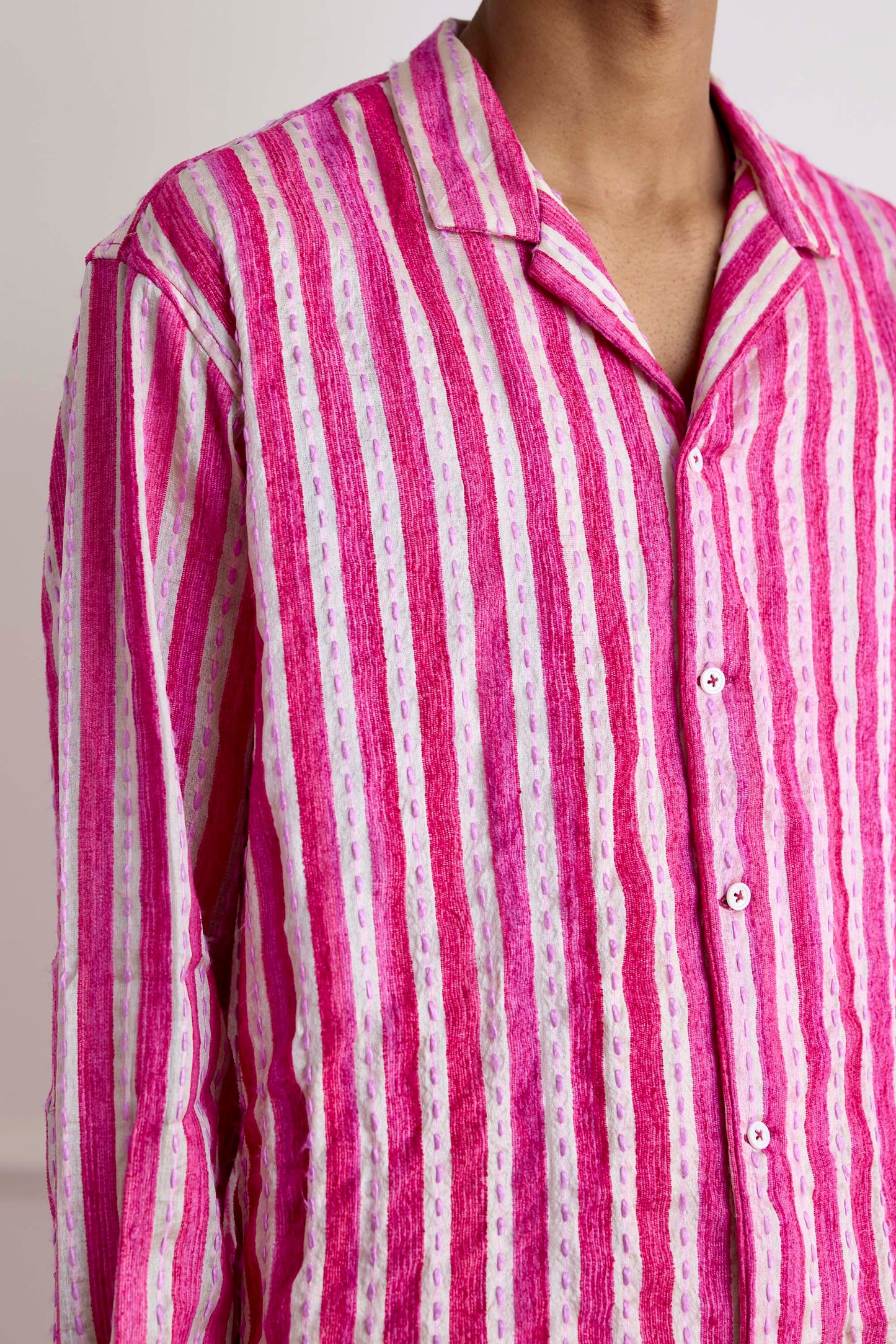 Kantha Stripe Shirt