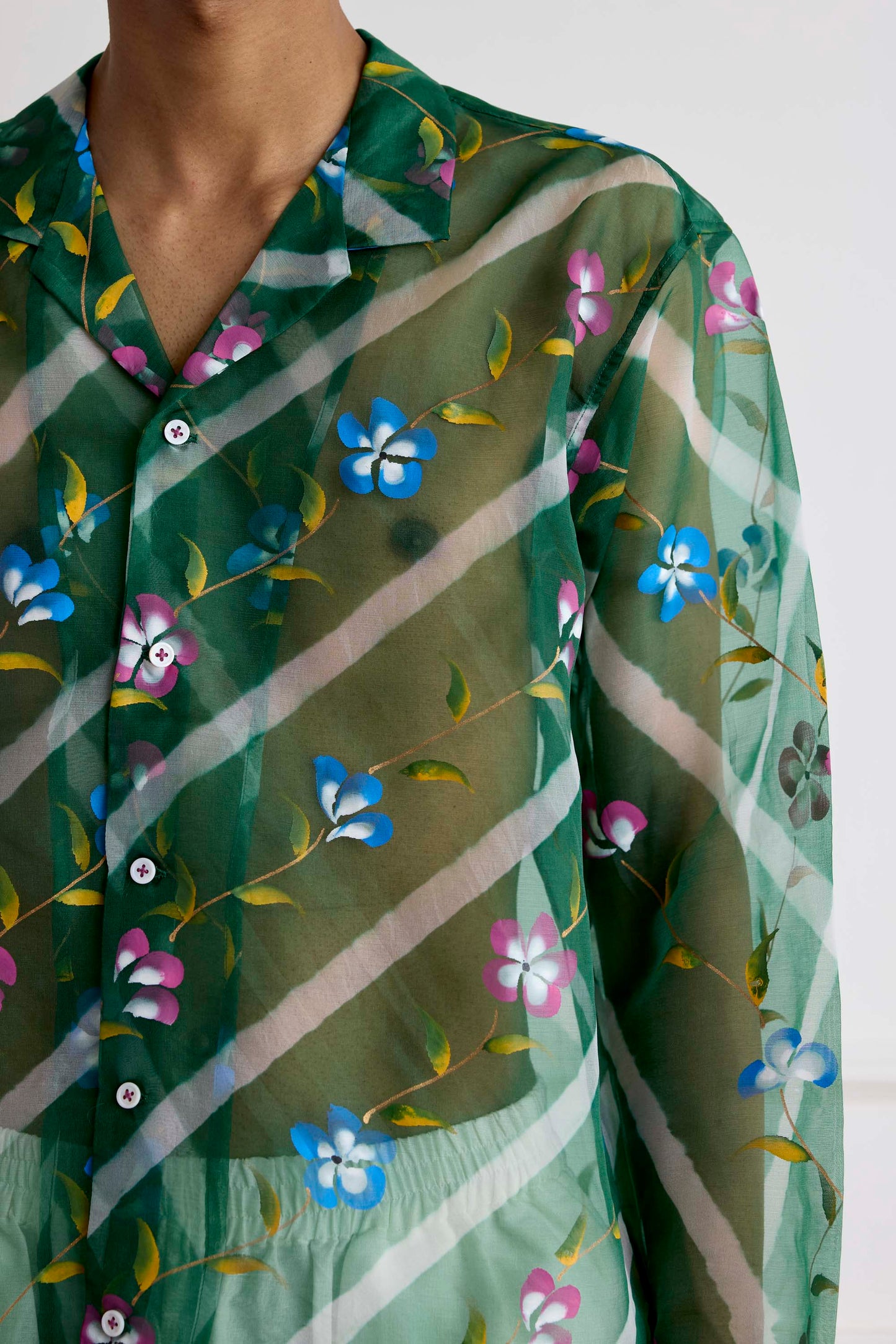 Hand-Painted Silk Shirt