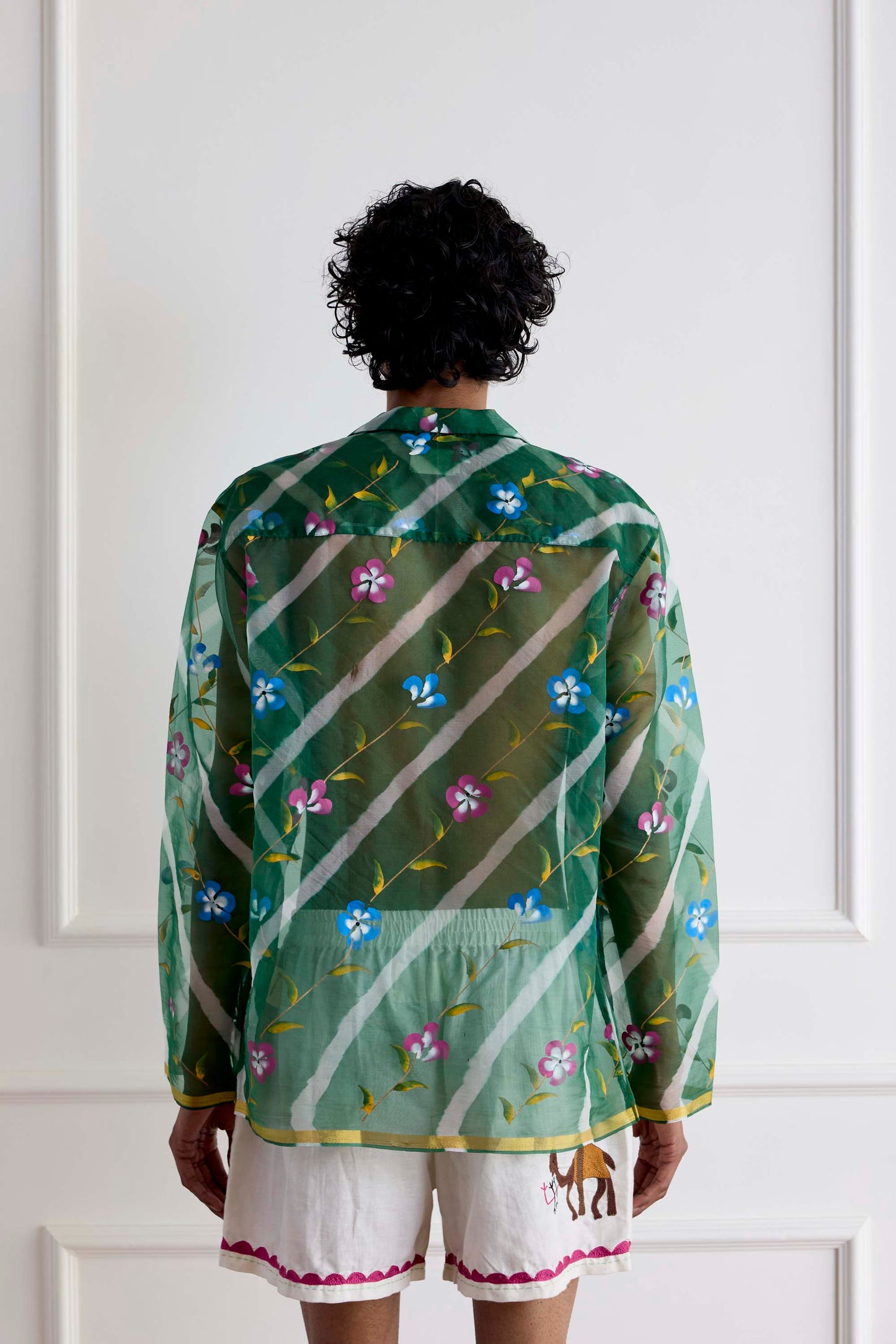 Hand-Painted Silk Shirt