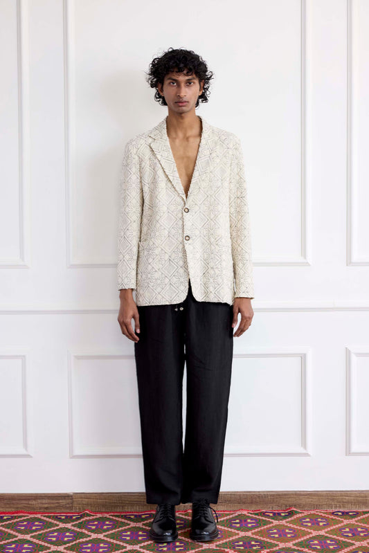 Embroidered Blazer Jacket