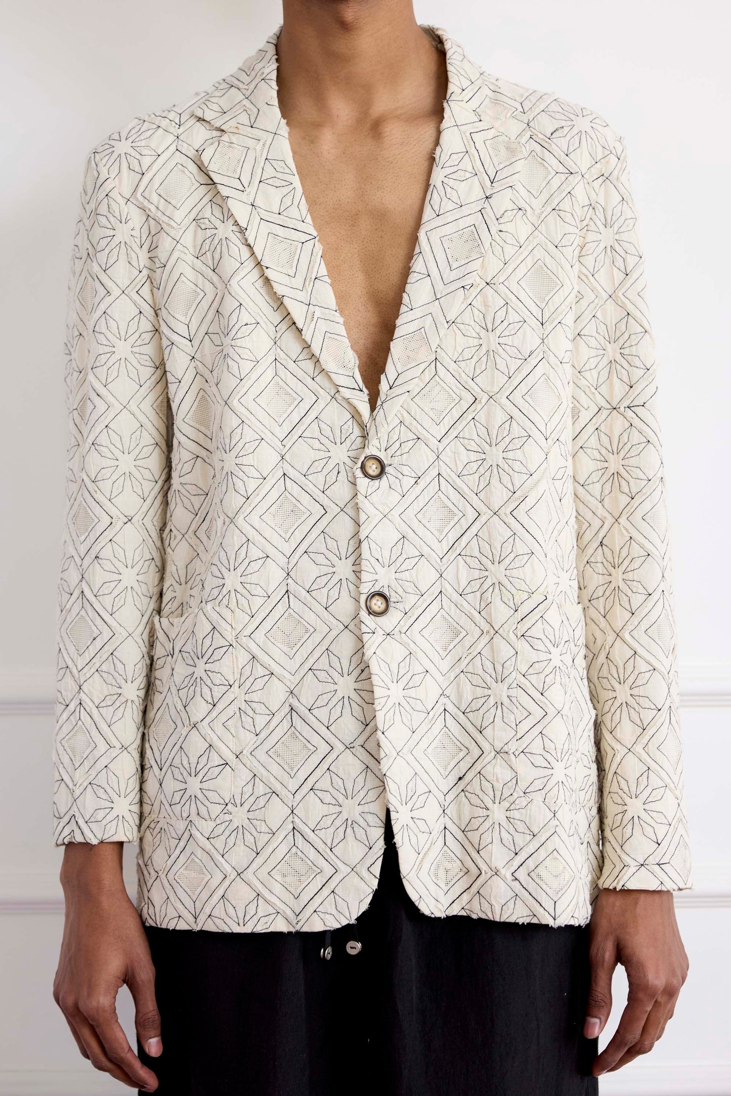 Embroidered Blazer Jacket