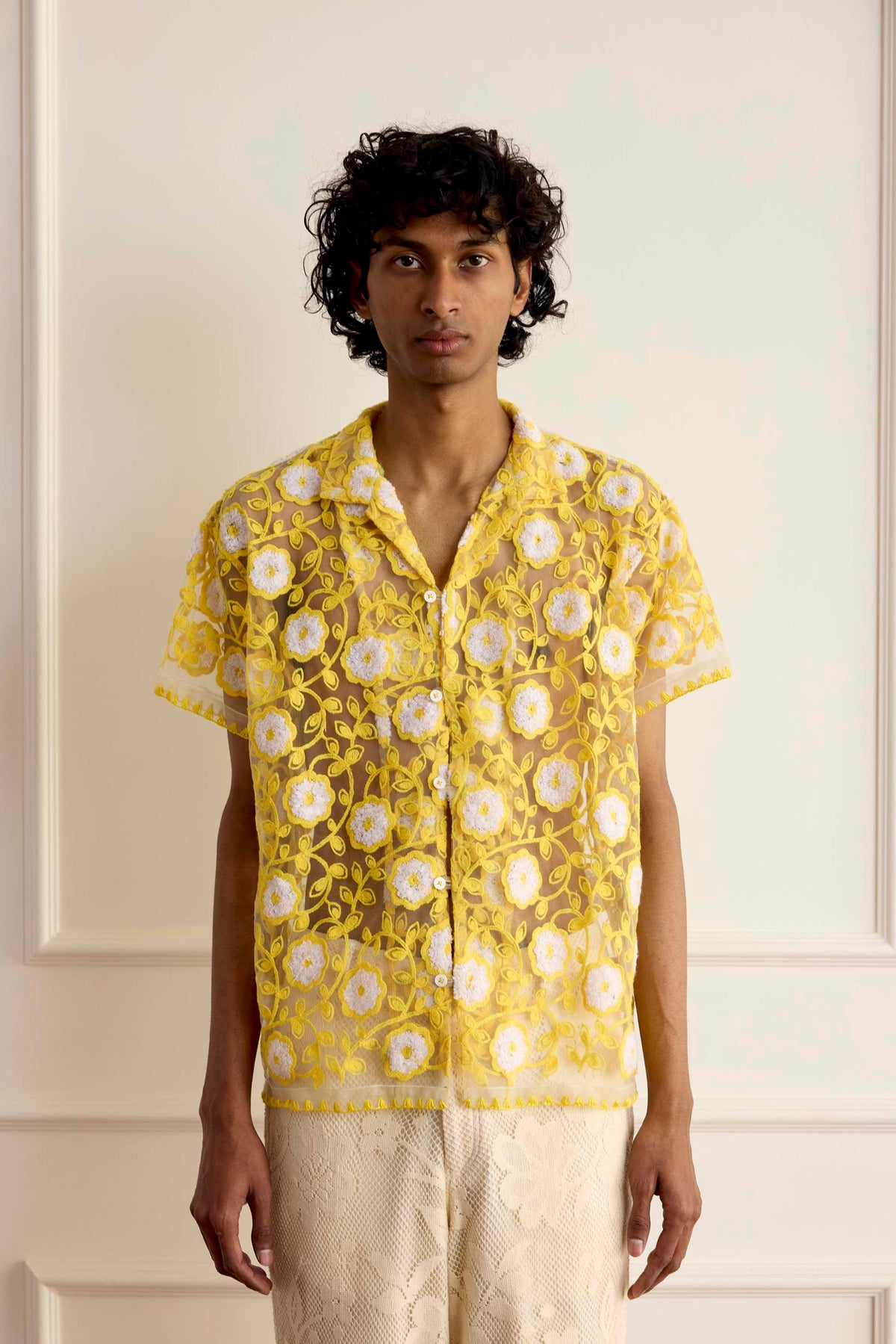 Net Shirts Embroidered Net Shirt – HARAGO
