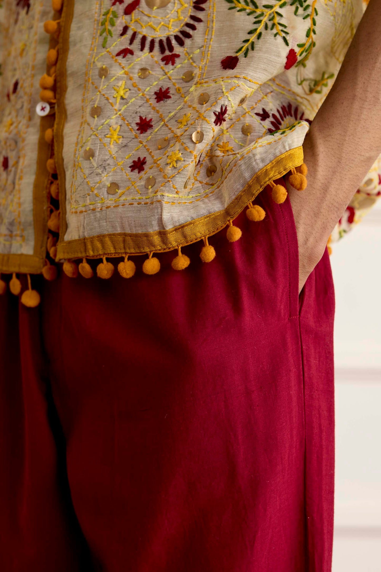 Vintage Embroidered  Shirt