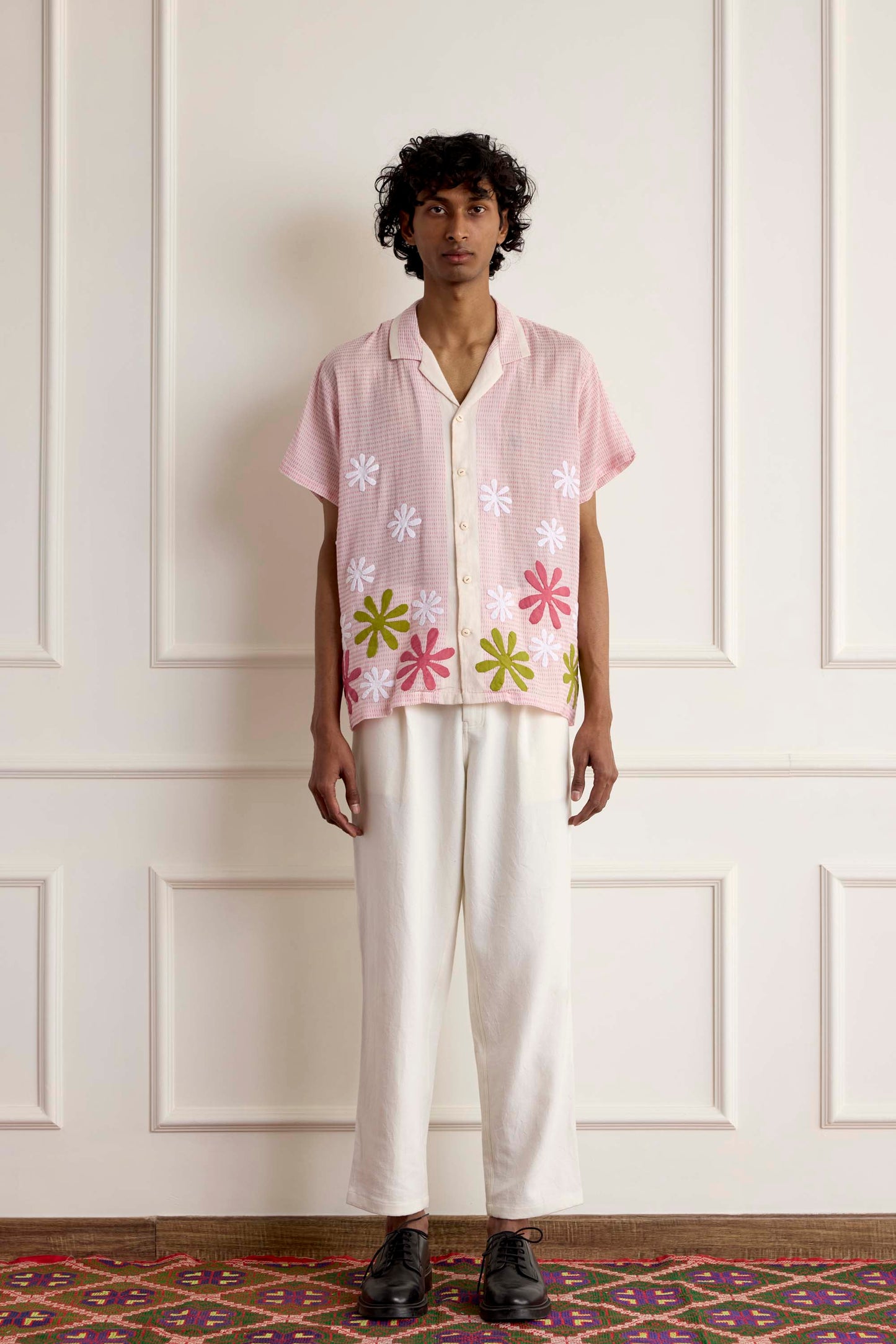 Appliqué Floral Shirt