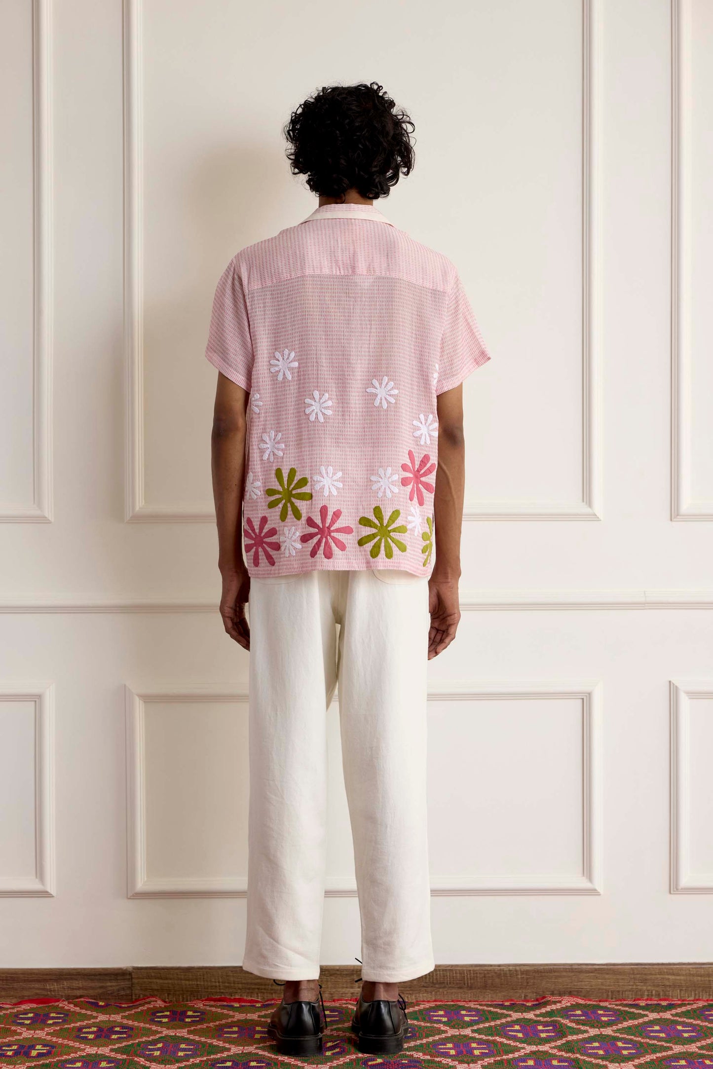 Appliqué Floral Shirt