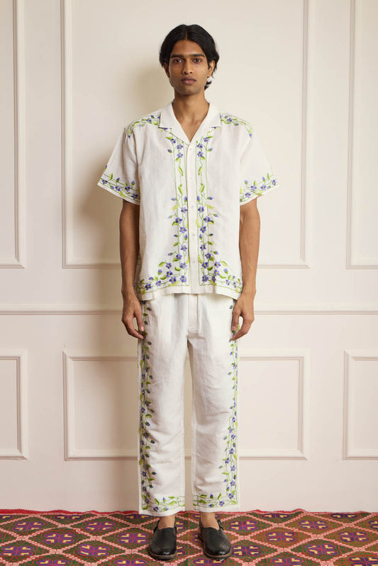 Floral Embroidered Shirt