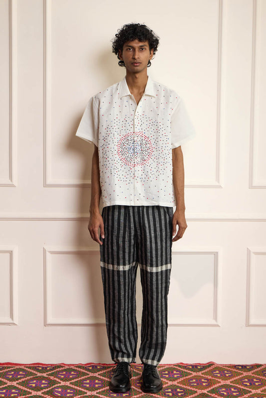 Knot Stitch Embroidered Shirt