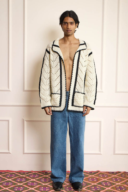 Crochet Open Cardigan